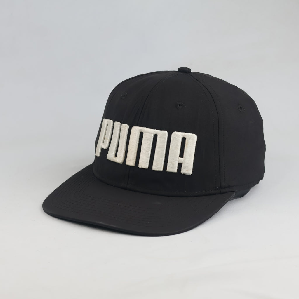 Thrifted Puma Black Flat Brim Cap (57-58cm) | 10592
