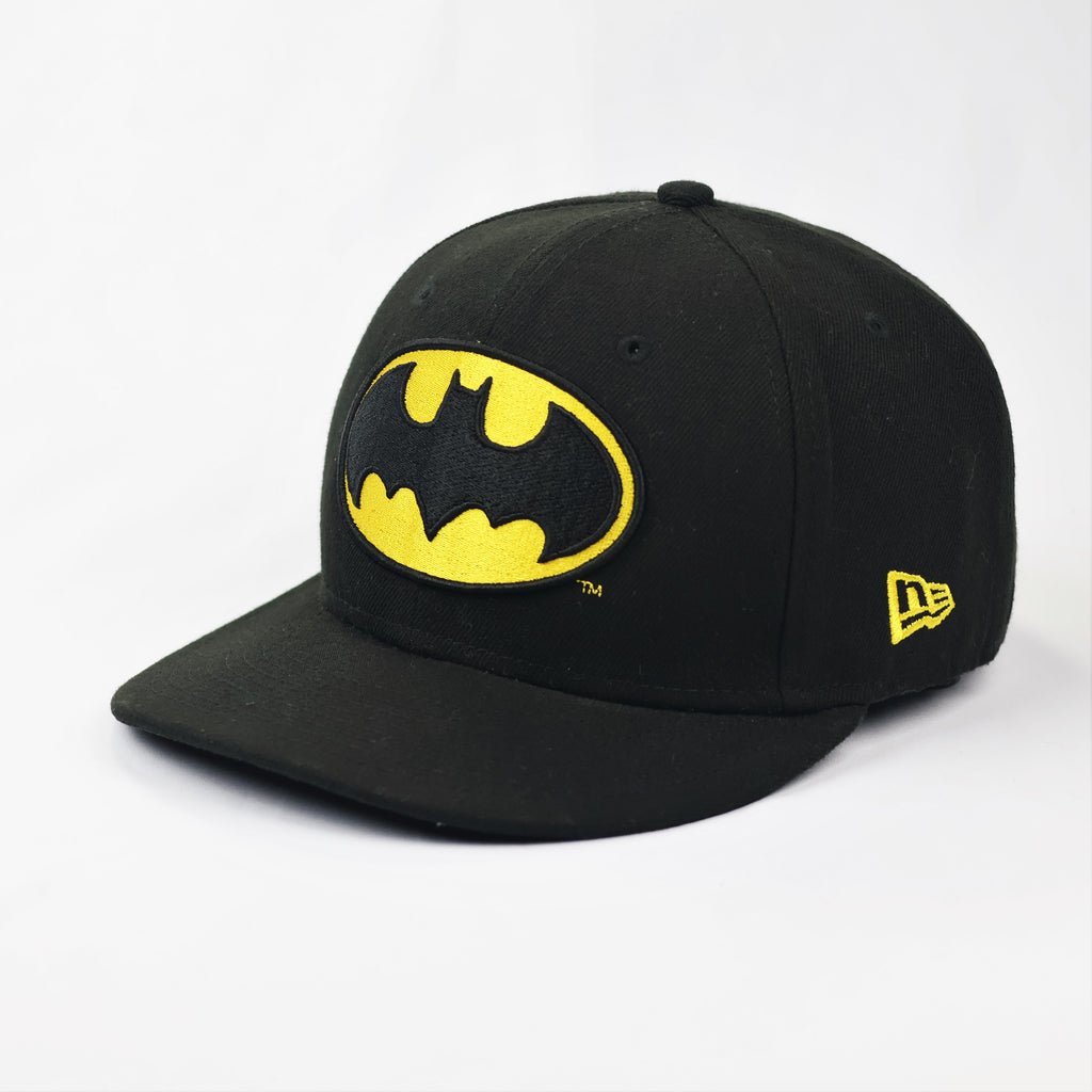 Official DC Comics Batman Logo Thrifted Fitted Cap - New Era 59FIFTY - 7 1/8