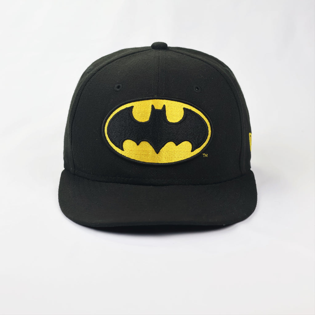 Official DC Comics Batman Logo Thrifted Fitted Cap - New Era 59FIFTY - 7 1/8