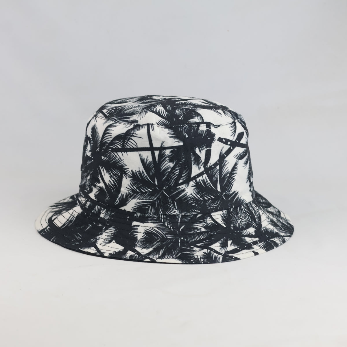 Thrifted Tropical Palm Silhouette Reversible Sun Hat (57-58cm) |