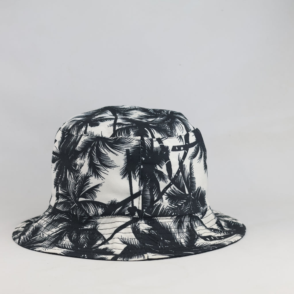 Thrifted Tropical Palm Silhouette Reversible Sun Hat (57-58cm) |