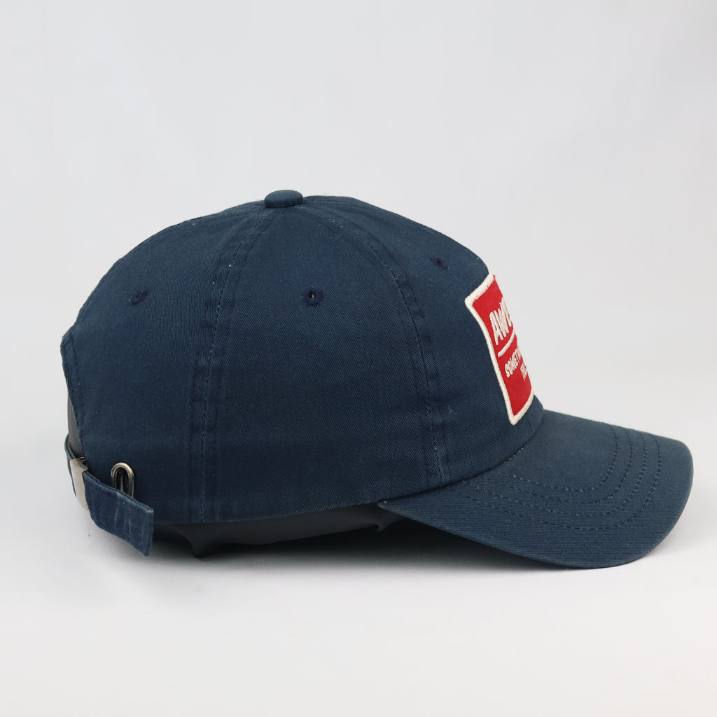 Vintage Michel Klein Paris Awesome Slogan Navy Blue Dad Hat