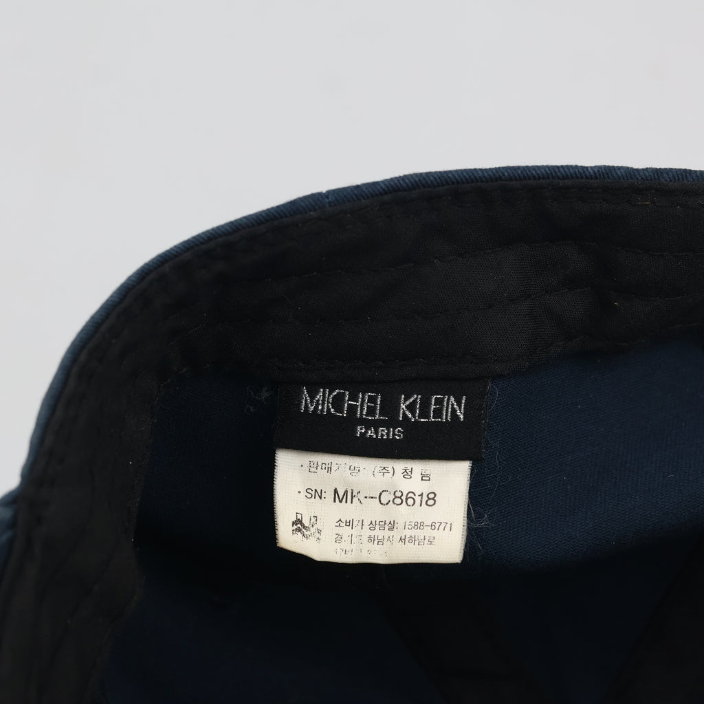 Vintage Michel Klein Paris Awesome Slogan Navy Blue Dad Hat