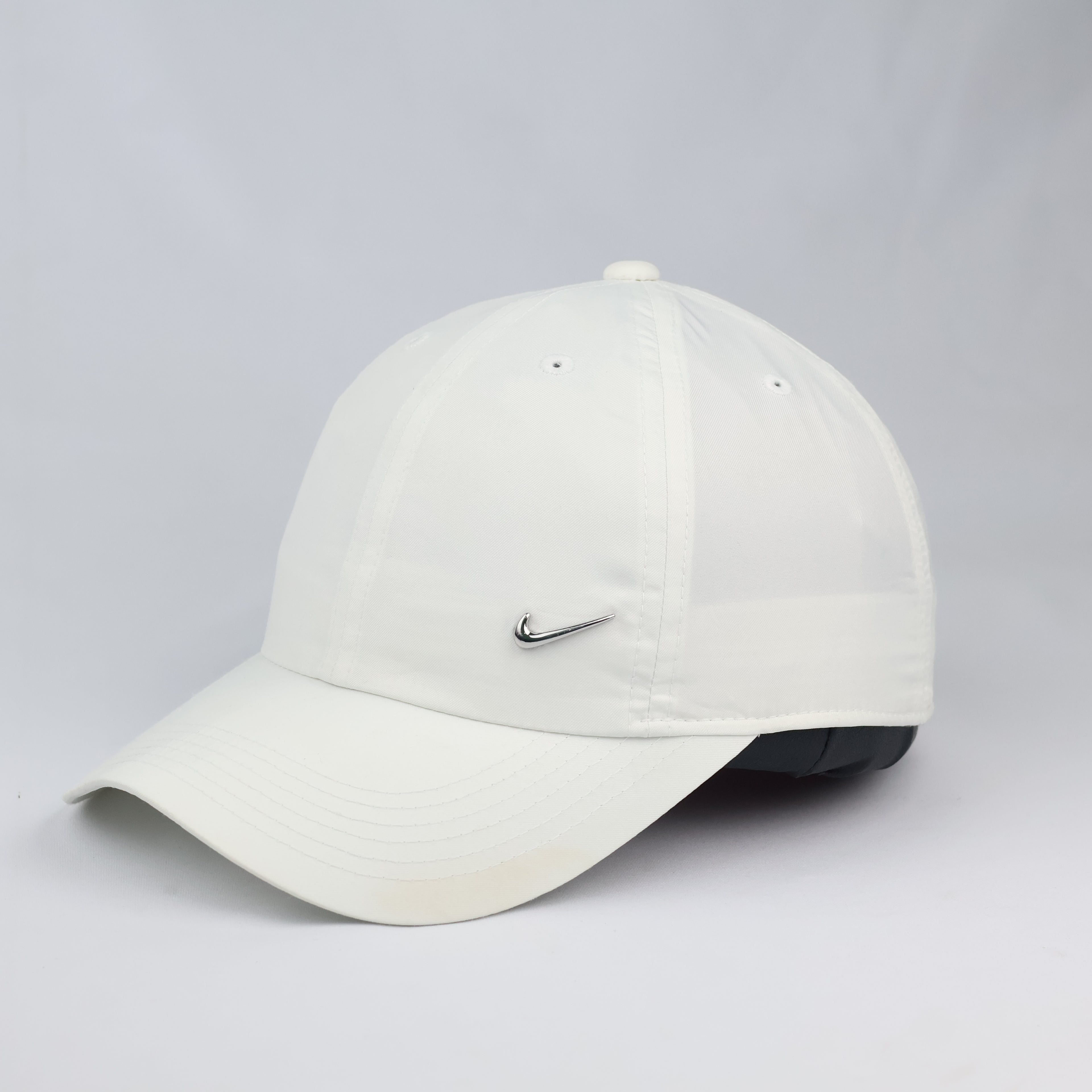 Thrifted Nike Heritage 86 Adjustable Cap | All White Metal Swoosh