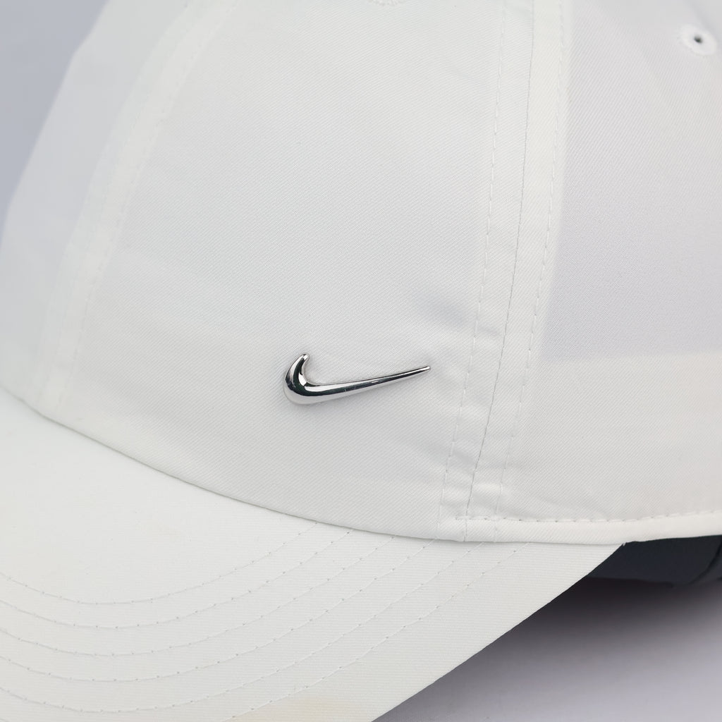 Thrifted Nike Heritage 86 Adjustable Cap | All White Metal Swoosh