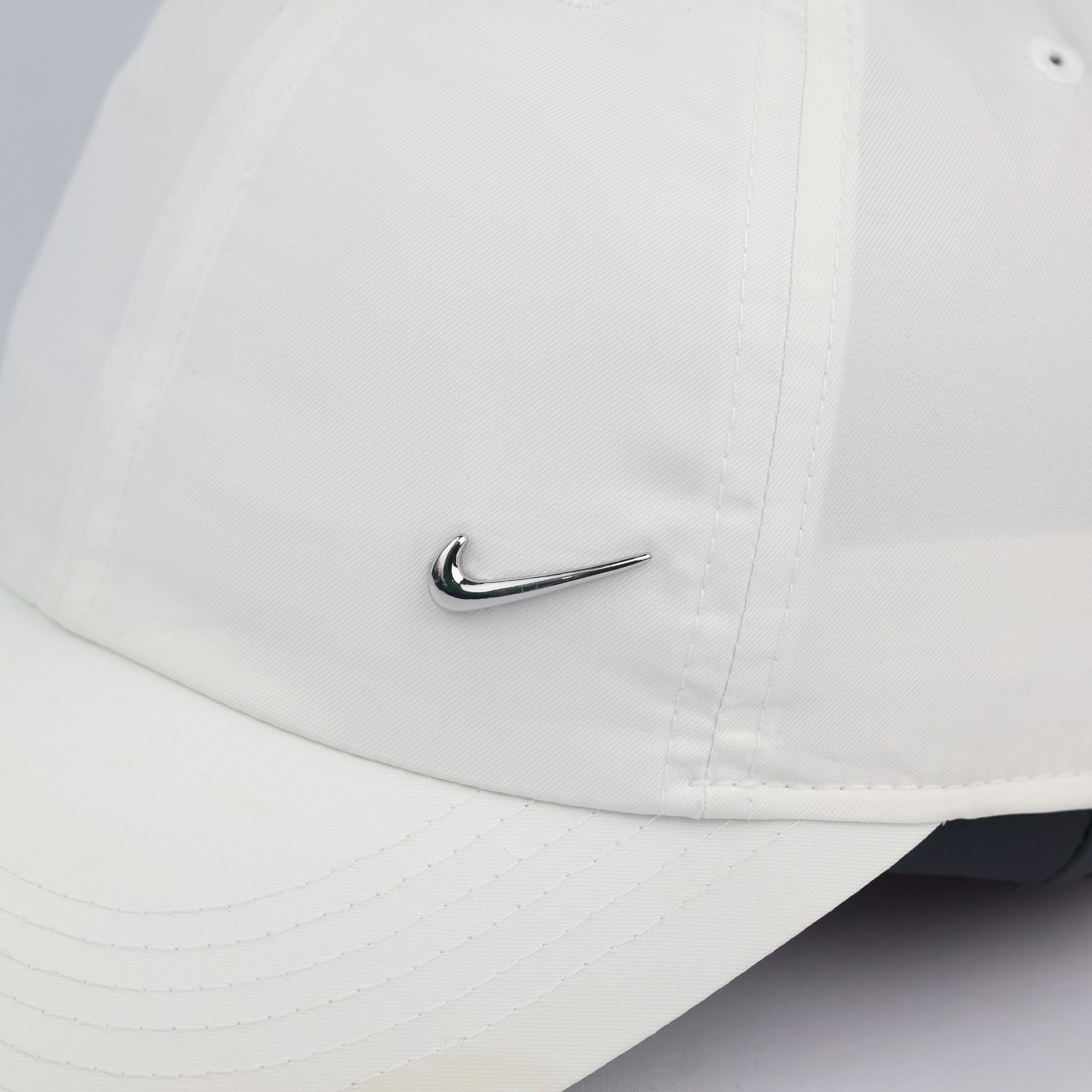 Thrifted Nike Heritage 86 Adjustable Cap | All White Metal Swoosh