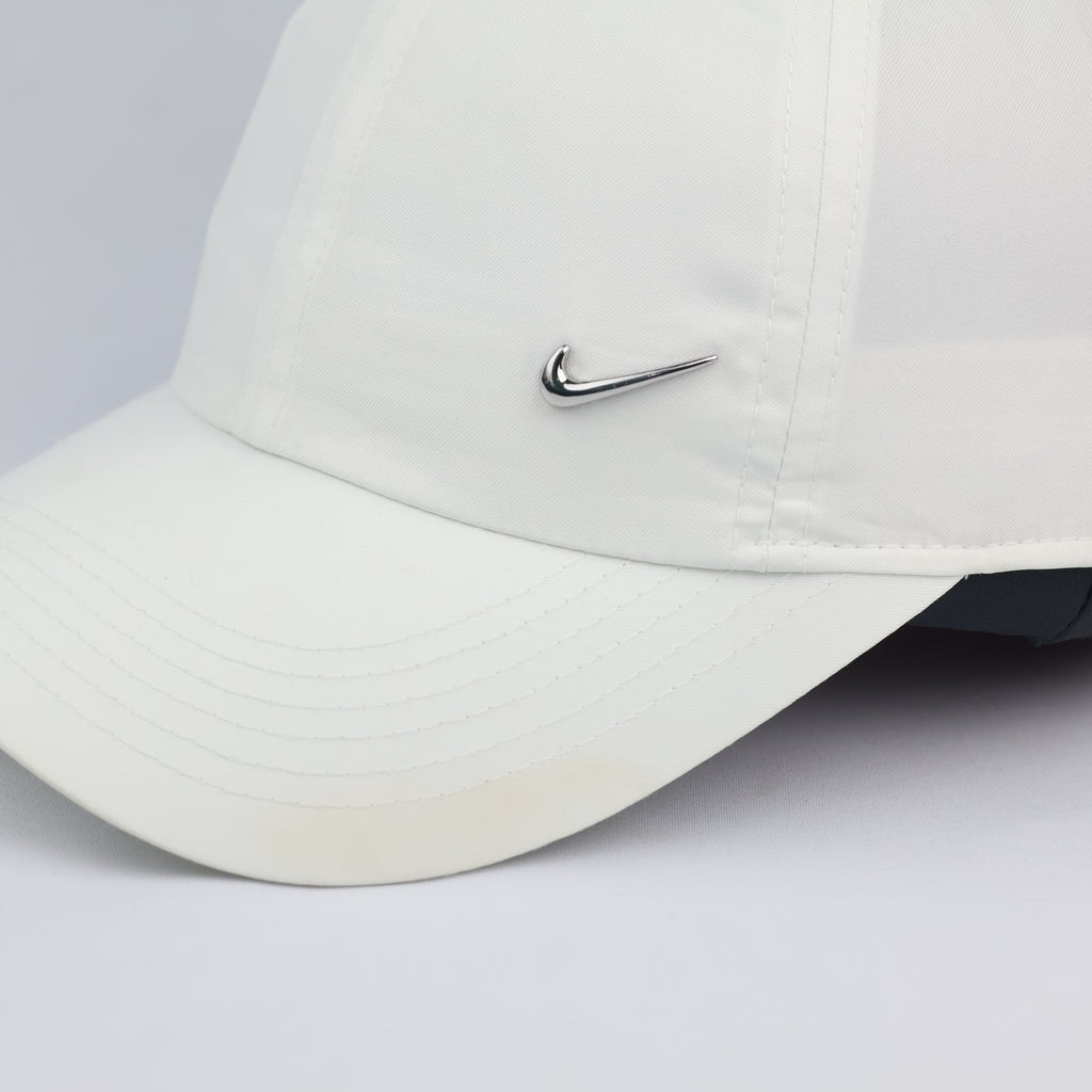 Thrifted Nike Heritage 86 Adjustable Cap | All White Metal Swoosh