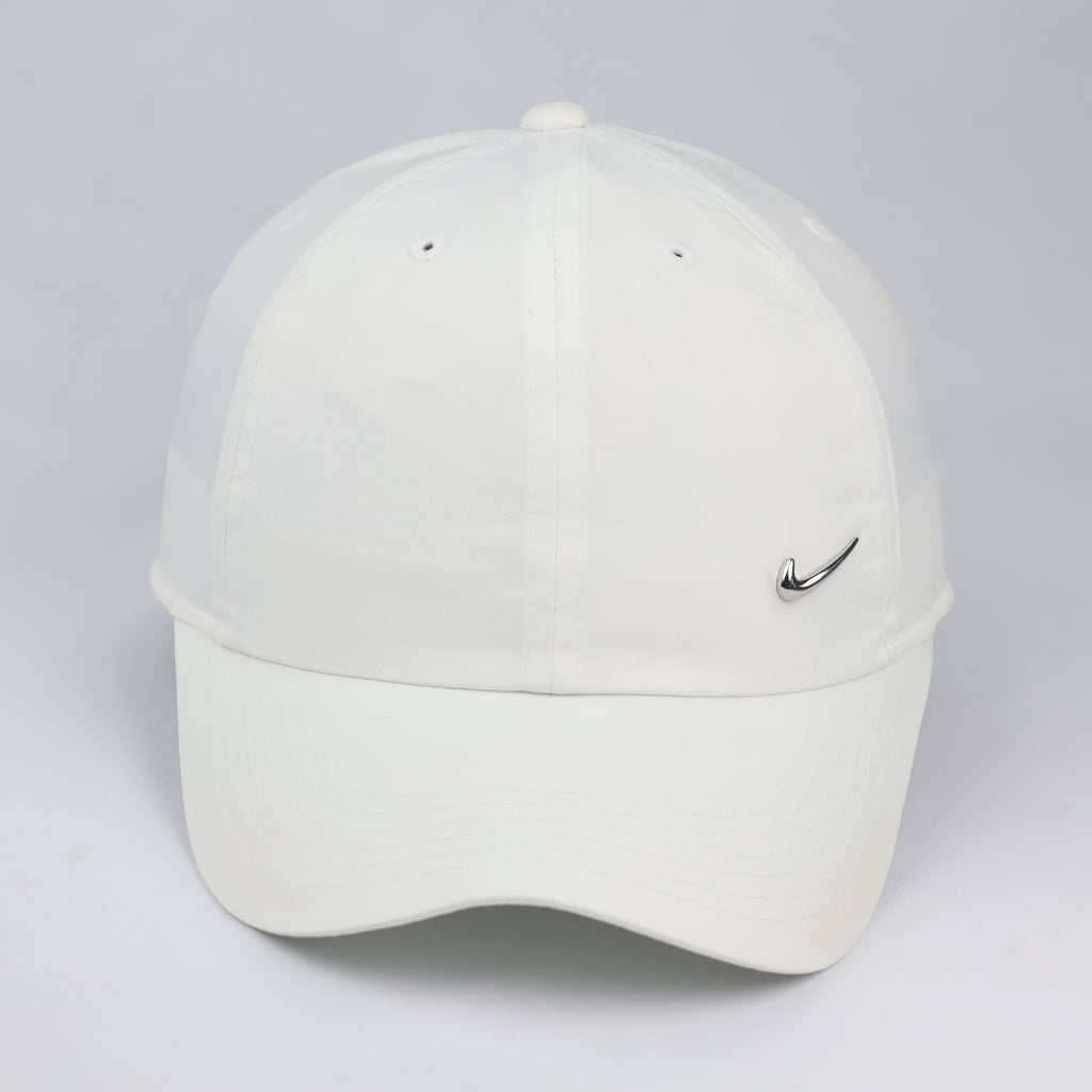 Thrifted Nike Heritage 86 Adjustable Cap | All White Metal Swoosh