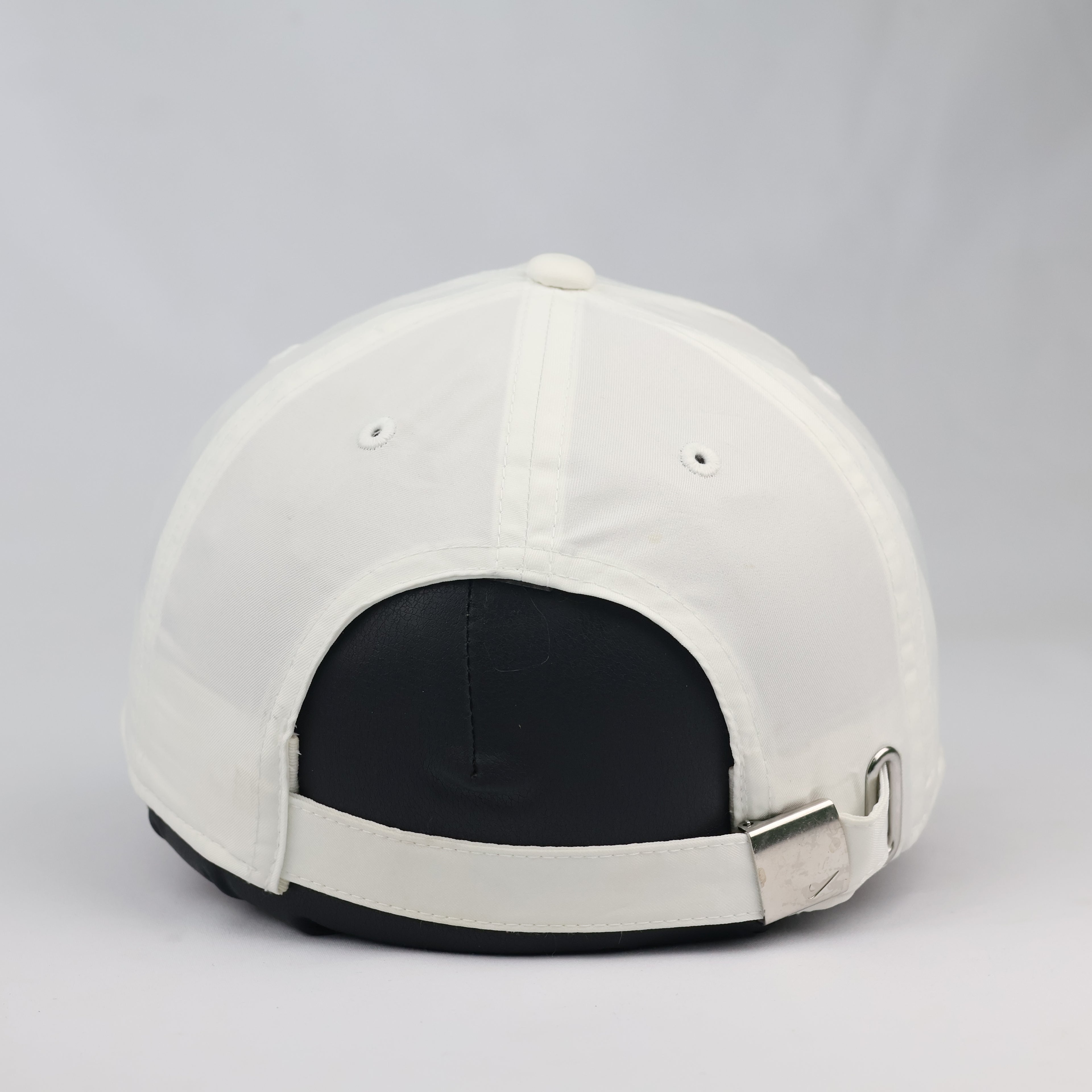 Thrifted Nike Heritage 86 Adjustable Cap | All White Metal Swoosh