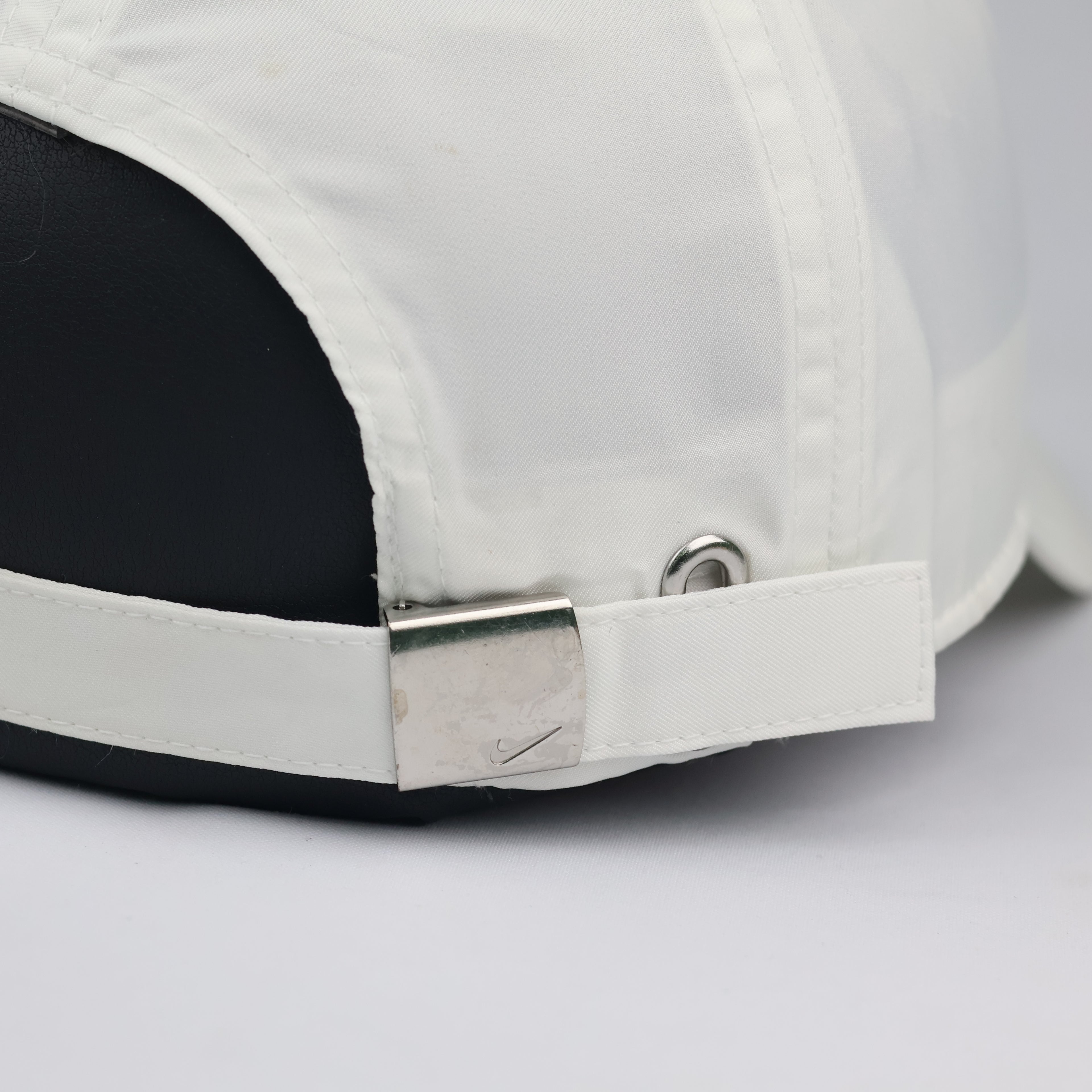 Thrifted Nike Heritage 86 Adjustable Cap | All White Metal Swoosh