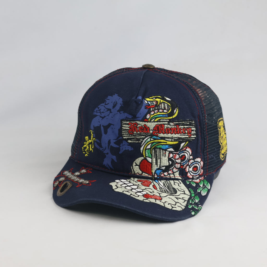 Thrifted Red Monkey Torry Pendergrass Snapback Cap (56-57cm)  | 10615