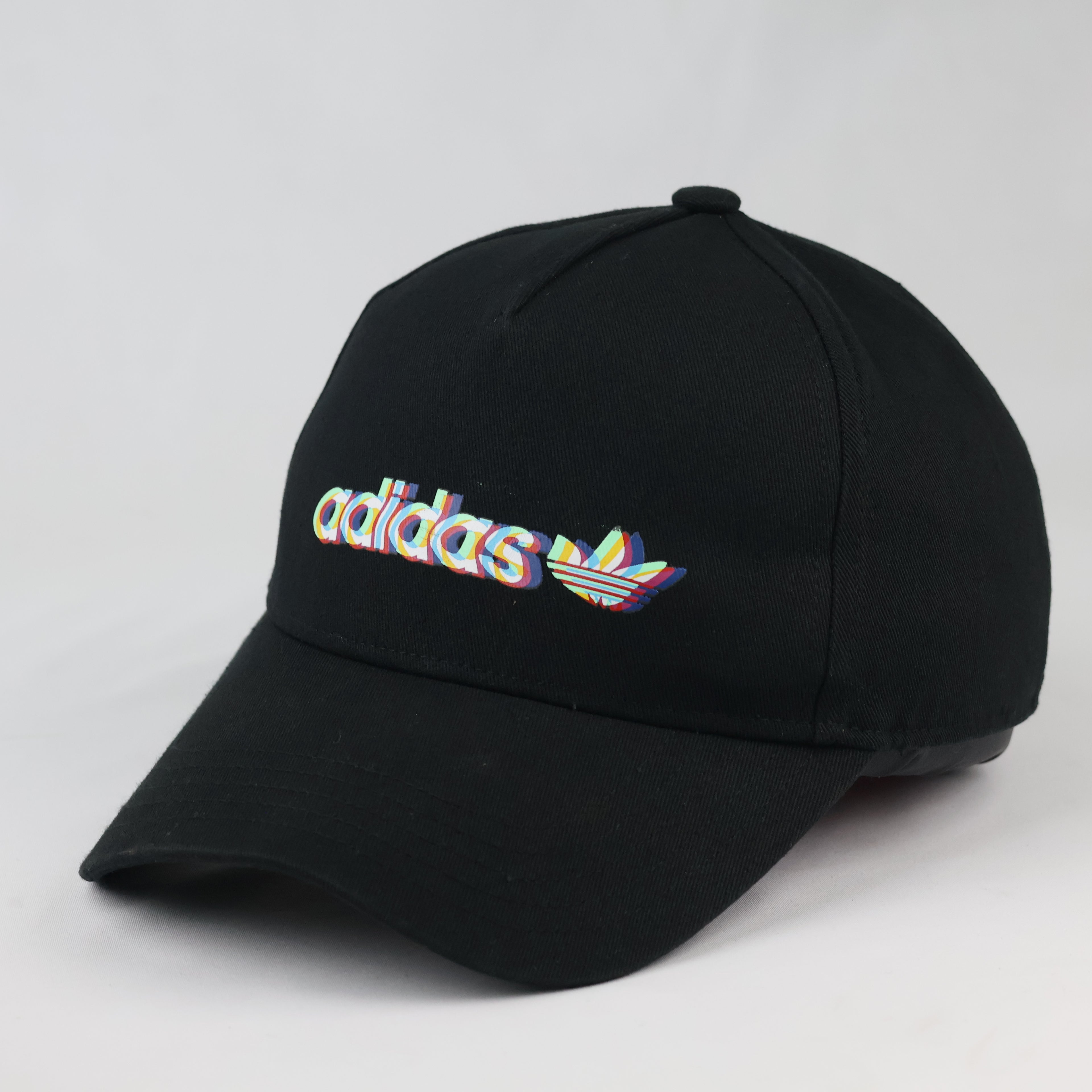 Thrifted Adidas Trefoil Multi-Color Chromatic Aberration Cap