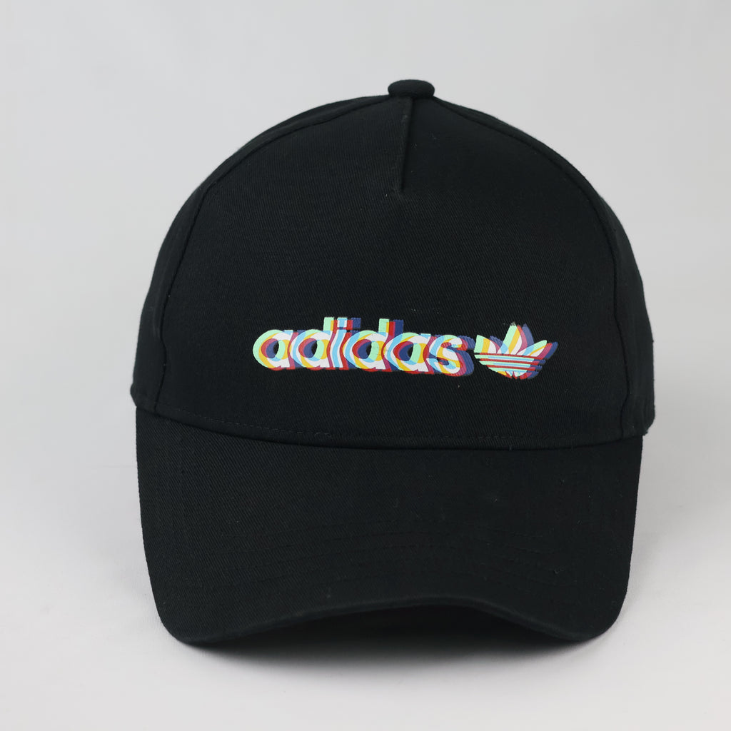 Thrifted Adidas Trefoil Multi-Color Chromatic Aberration Cap