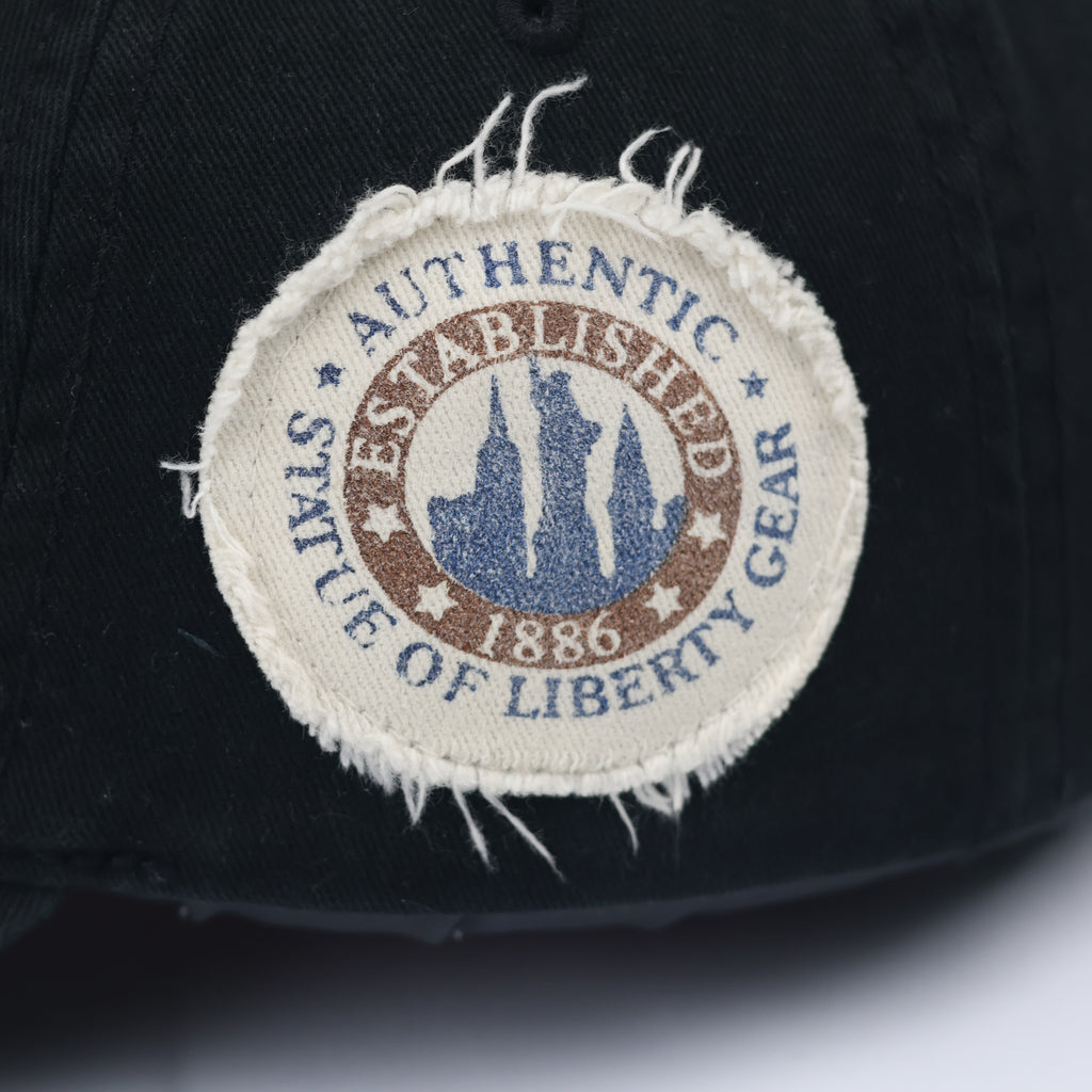 Vintage Style NY Embroidered Thrifted Dad Hat - Statue of Liberty Museum Store