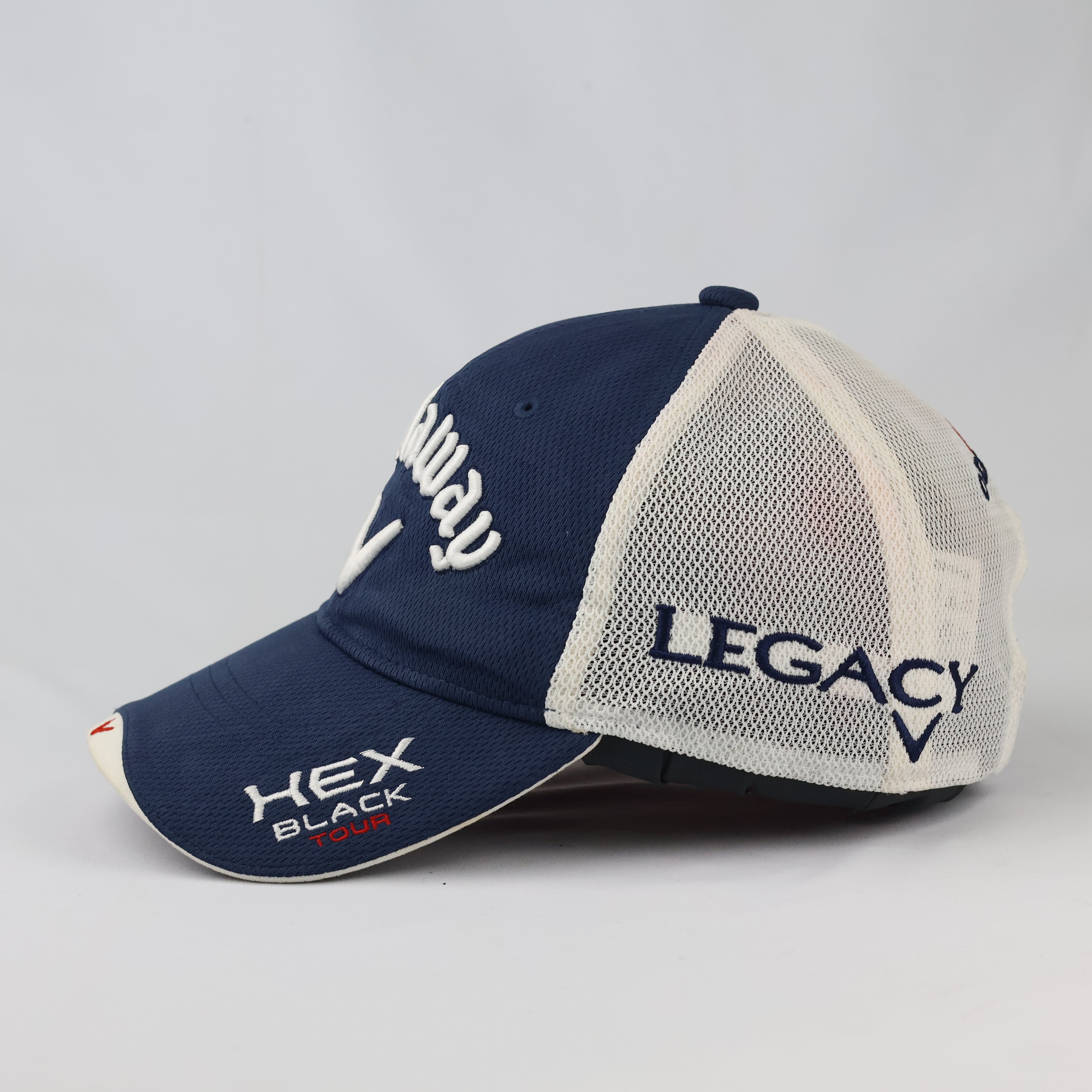 Thrifted Callaway Golf Mesh Cap | Navy & White Strapback