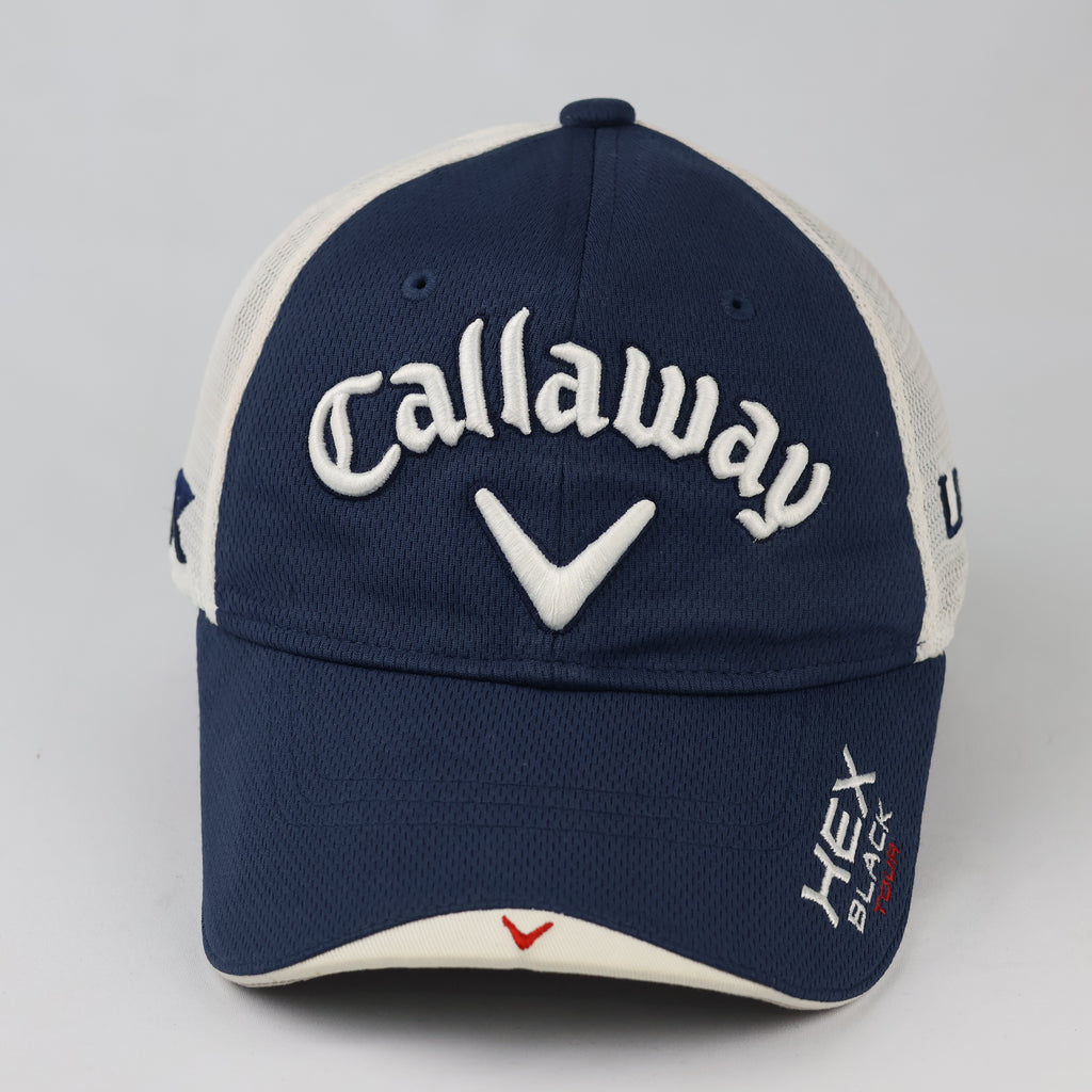 Thrifted Callaway Golf Mesh Cap | Navy & White Strapback