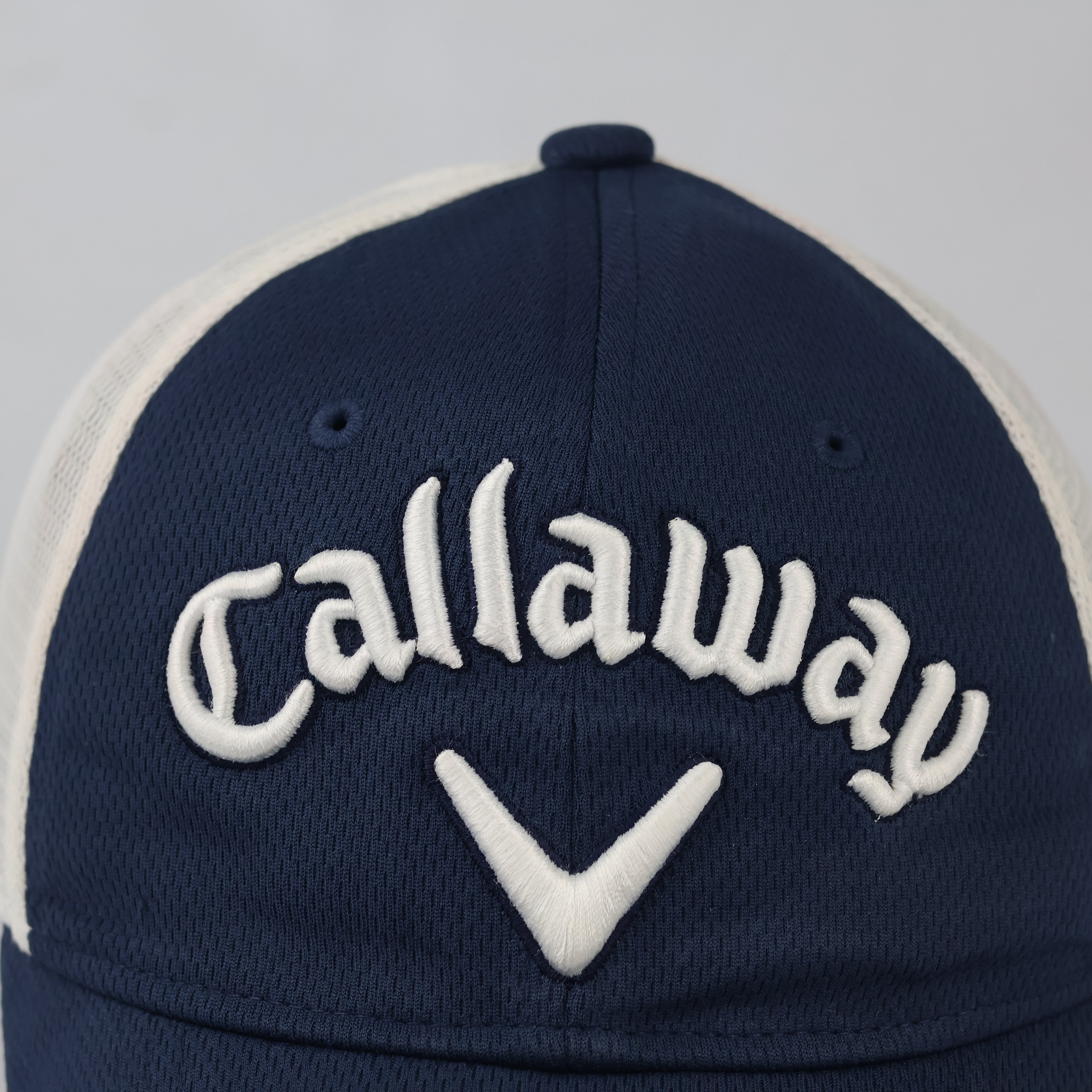 Thrifted Callaway Golf Mesh Cap | Navy & White Strapback