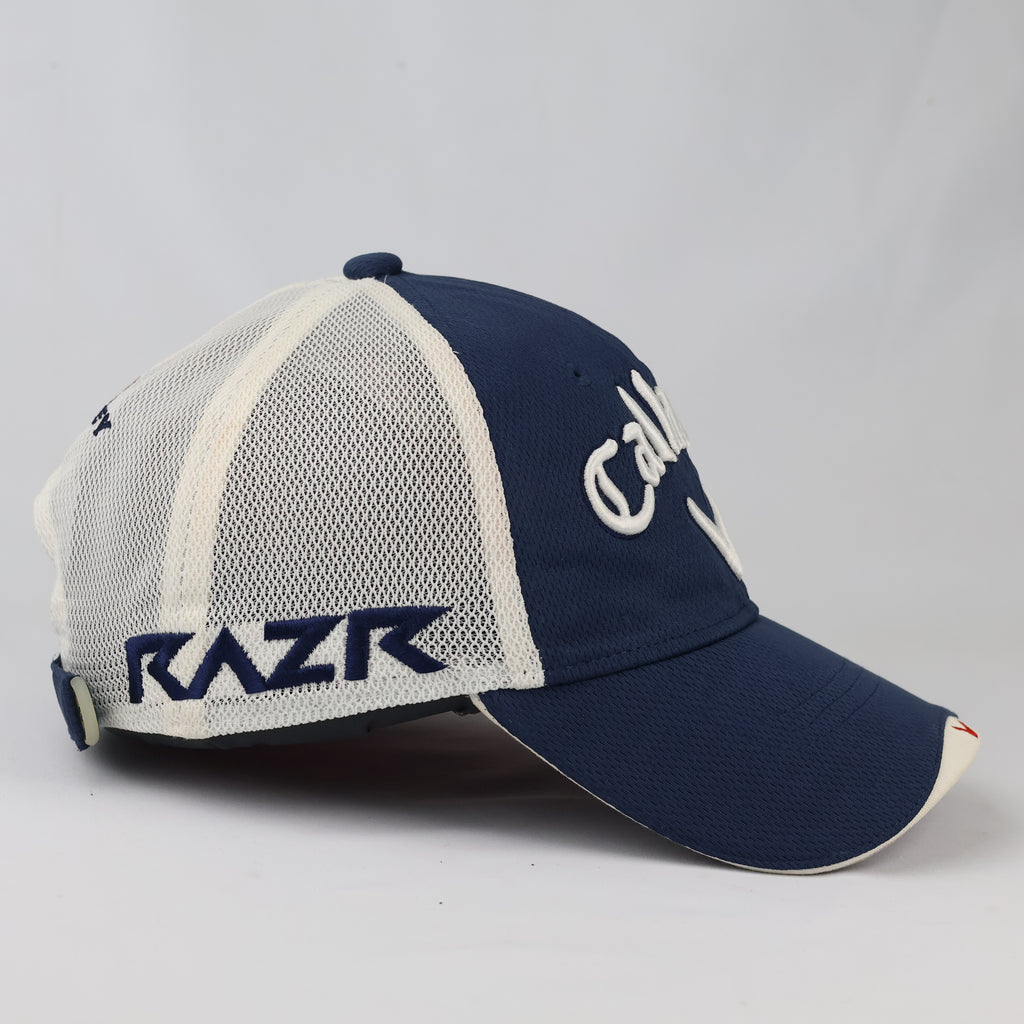 Thrifted Callaway Golf Mesh Cap | Navy & White Strapback