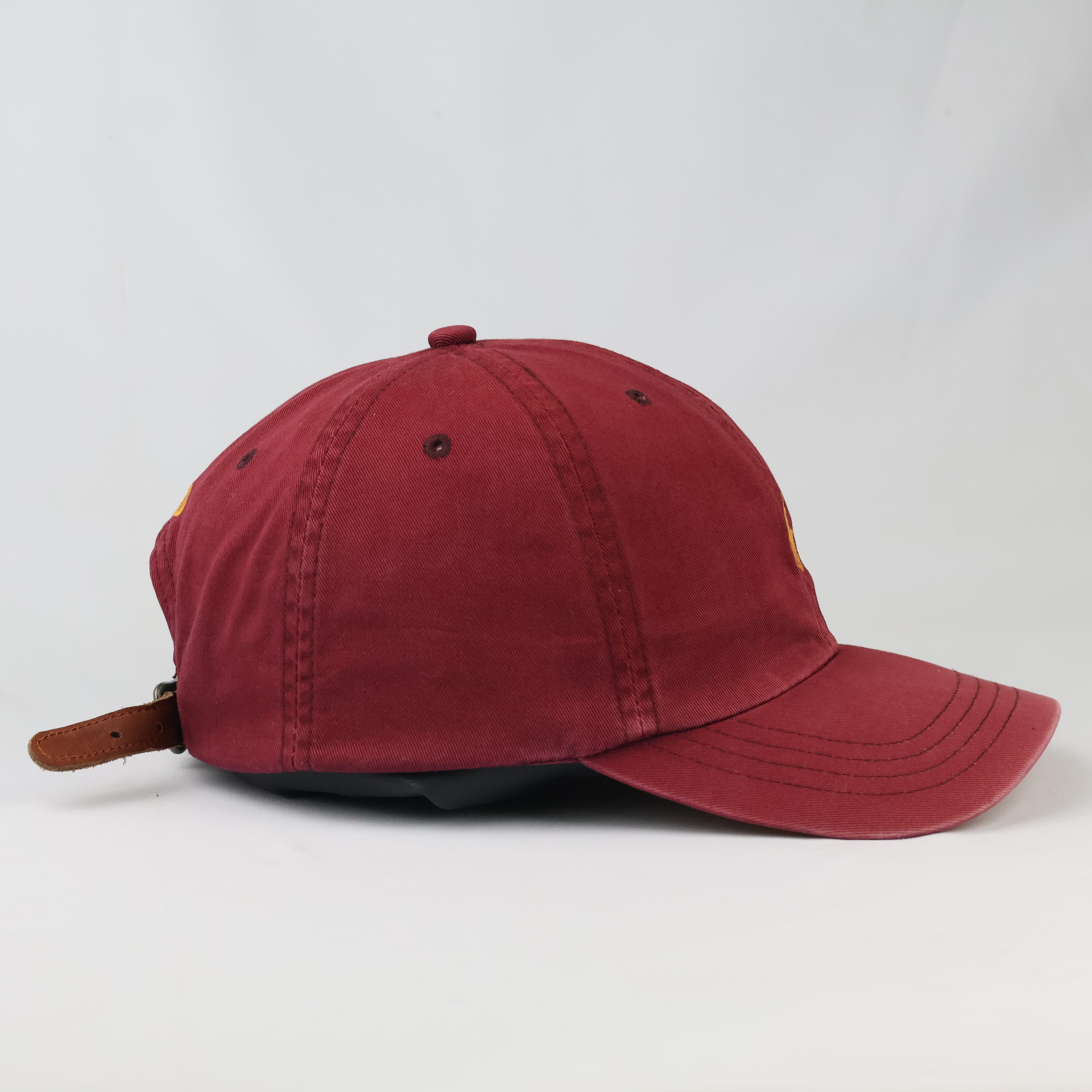 Vintage Polo Ralph Lauren Cap | Thrifted Maroon Cotton Strapback Hat