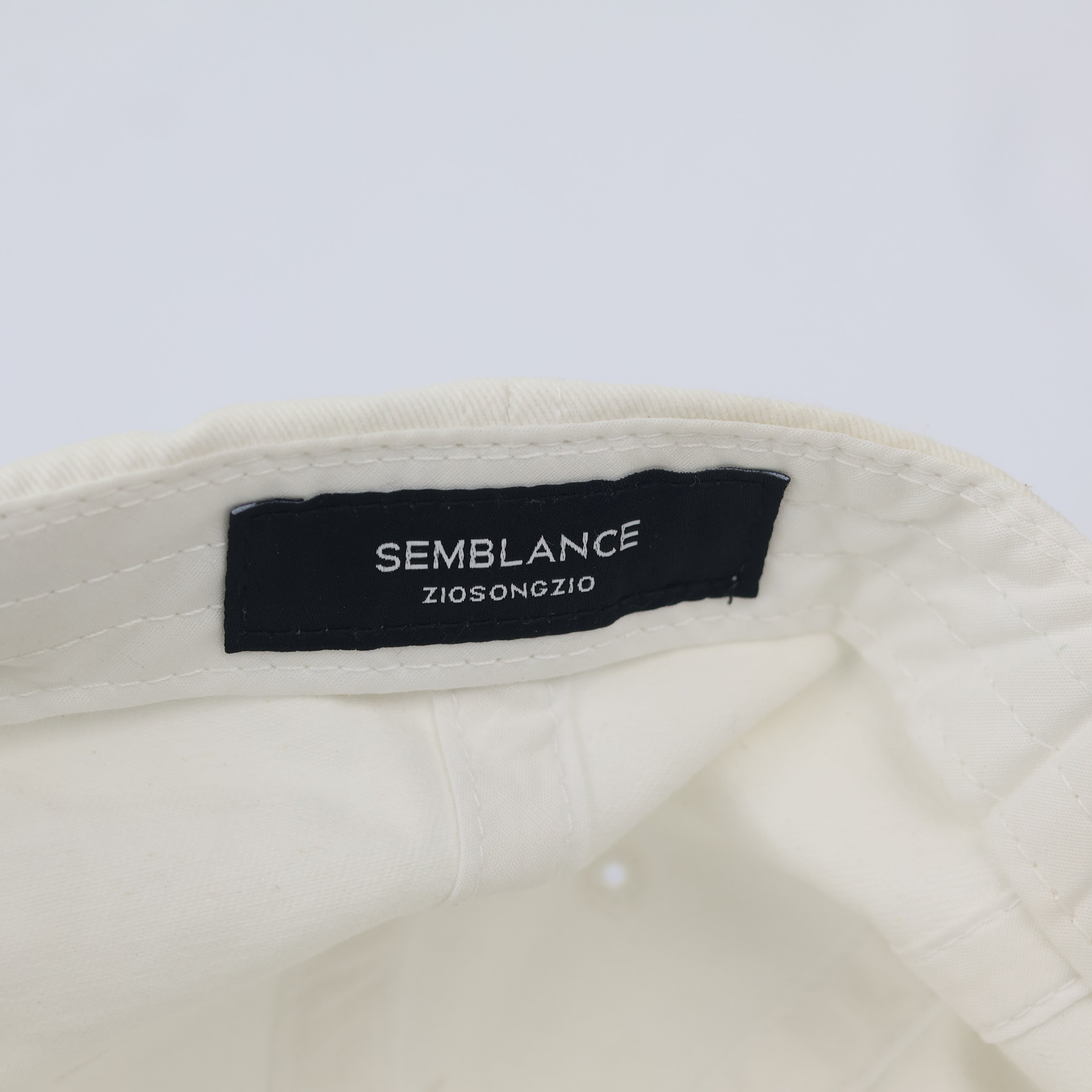 Minimalist Black Ghost Icon Thrifted Baseball Cap - Semblance by Ziosongzio