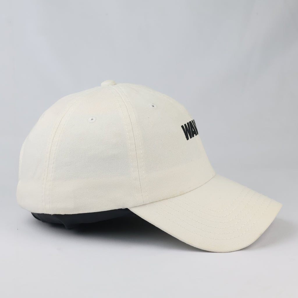 Vintage Style OTTO WAVY Baseball Cap - Cream Minimalist Streetwear Hat