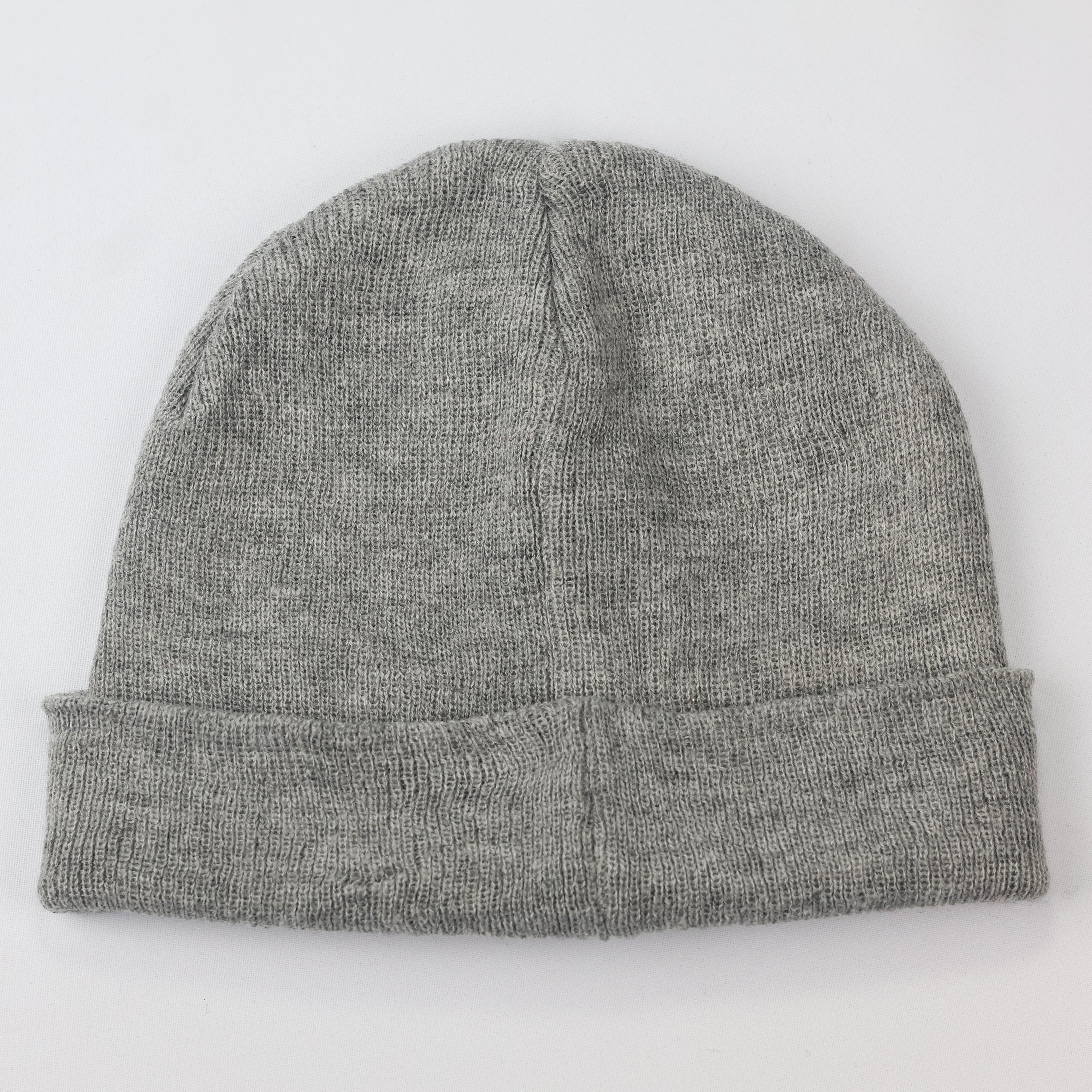 Victoria's Secret Sport Beanie | Heather Grey Knit Hat with Embroidered Logo