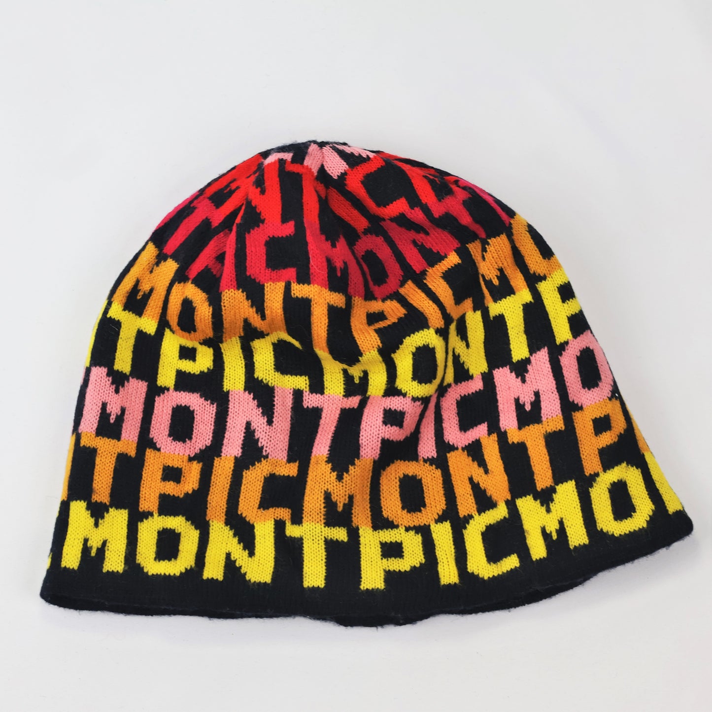 Multicolor Knit Winter Thrifted Beanie - Vibrant Patterned Adult Hat