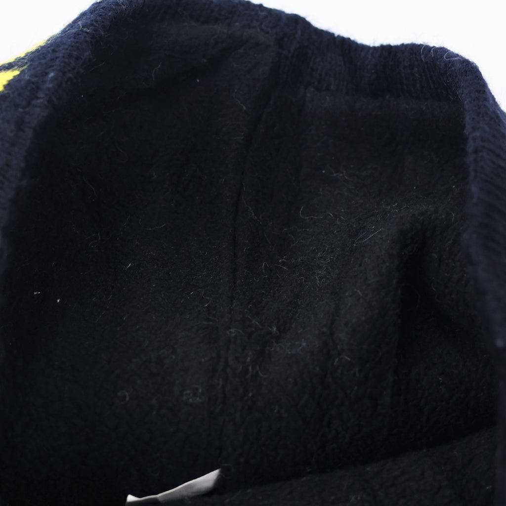 Multicolor Knit Winter Thrifted Beanie - Vibrant Patterned Adult Hat