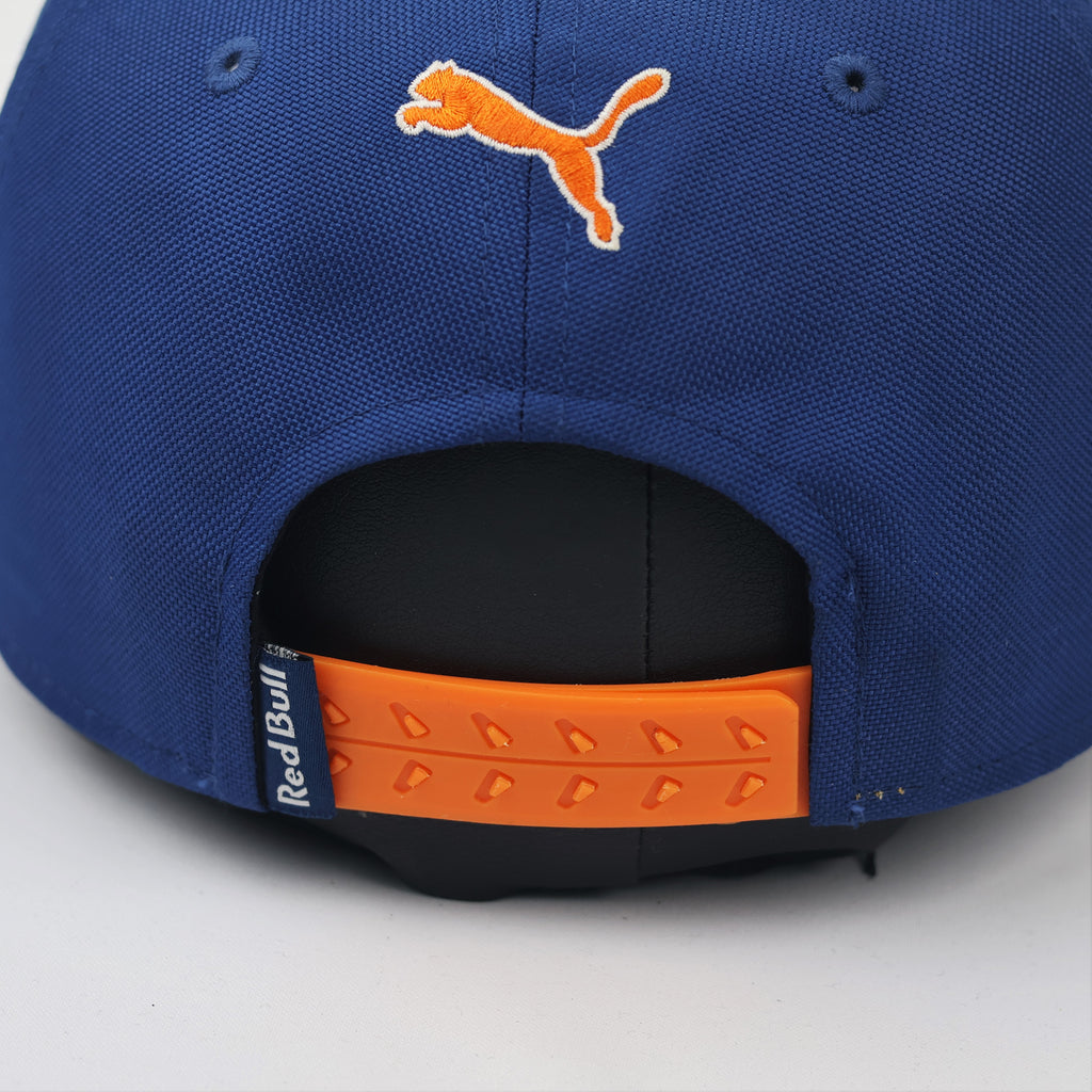 Official Puma Max Verstappen Red Bull Racing F1 Team Thrifted Cap - Blue