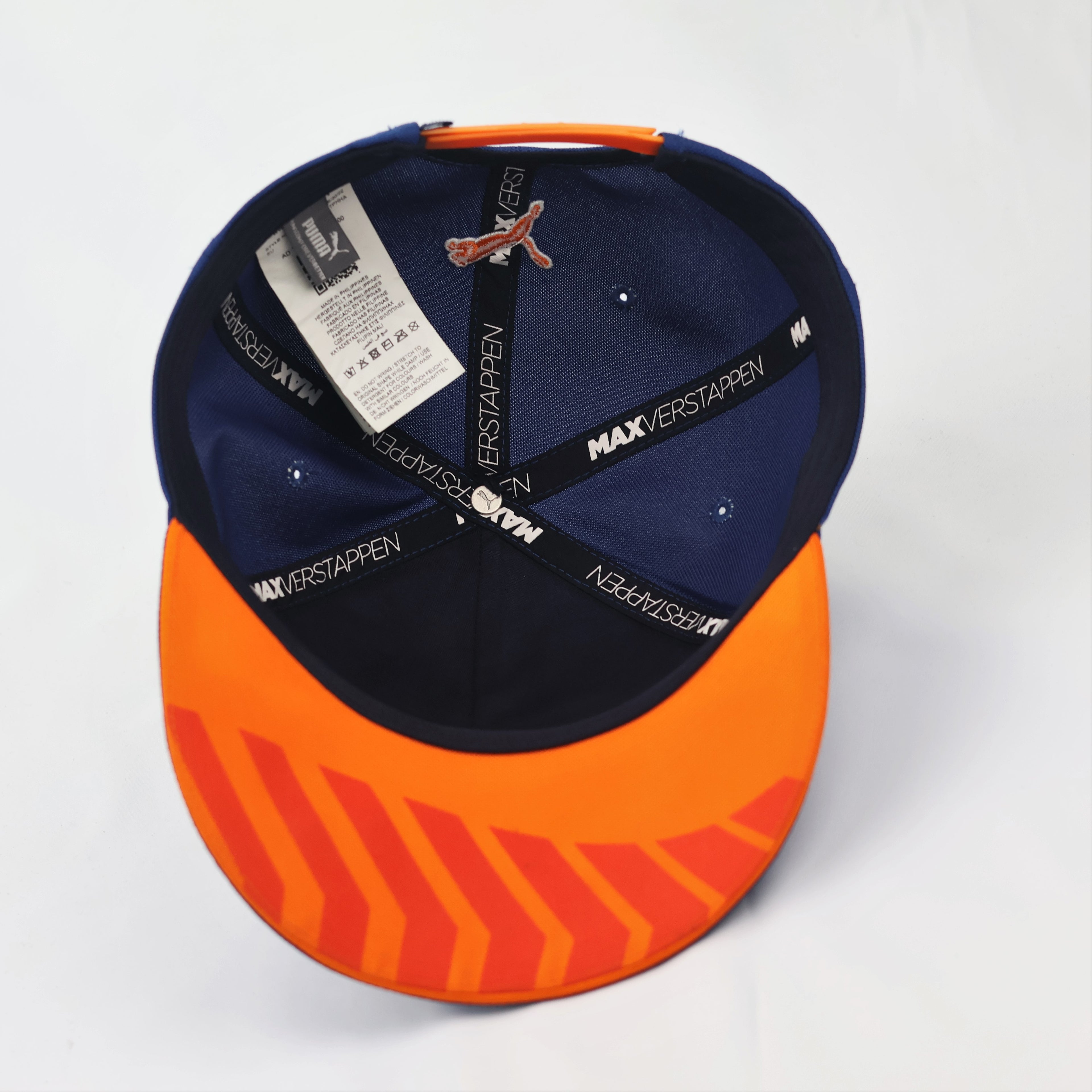 Official Puma Max Verstappen Red Bull Racing F1 Team Thrifted Cap - Blue