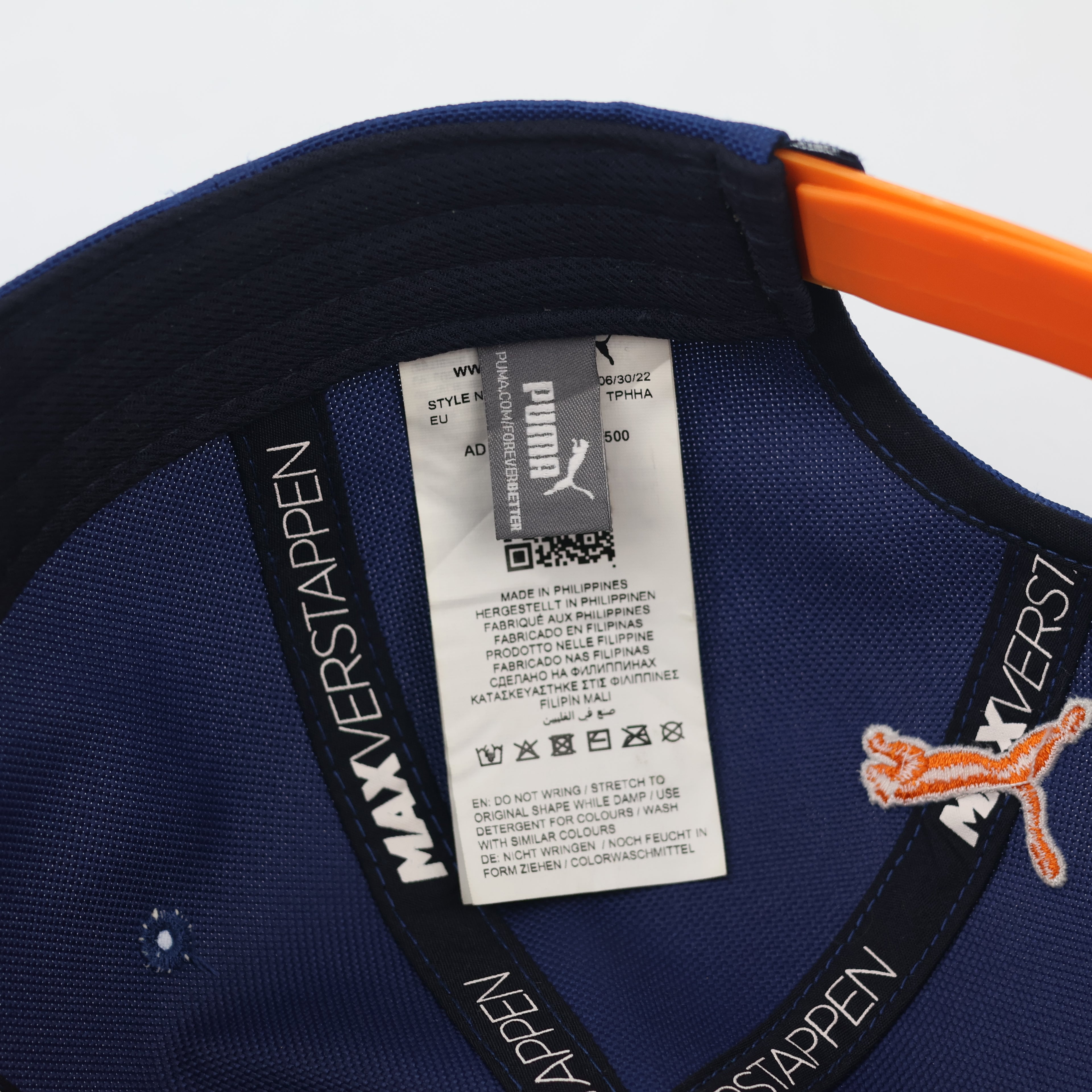 Official Puma Max Verstappen Red Bull Racing F1 Team Thrifted Cap - Blue