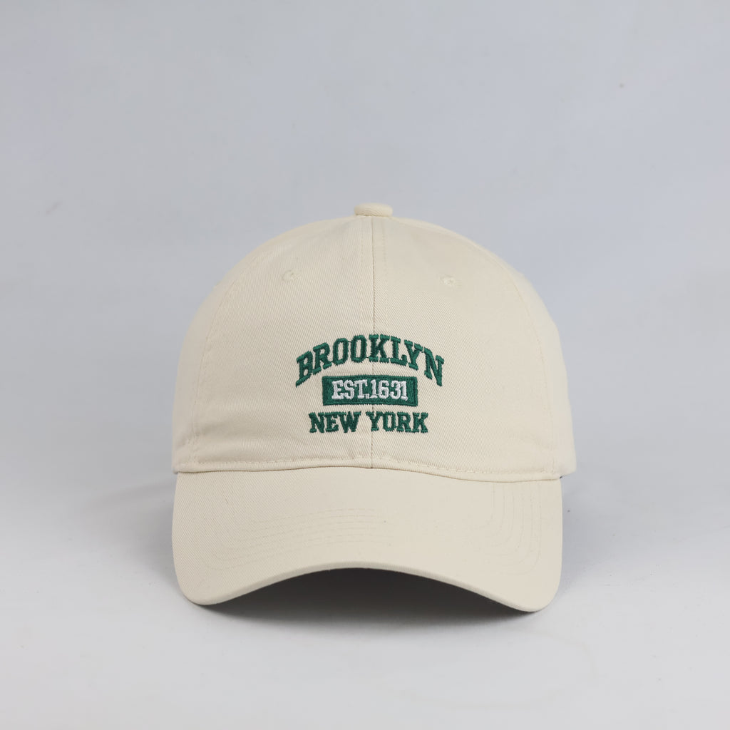 Thrifted Beige Brooklyn Est 1631 Strapback Cap (56-58cm) | 10612