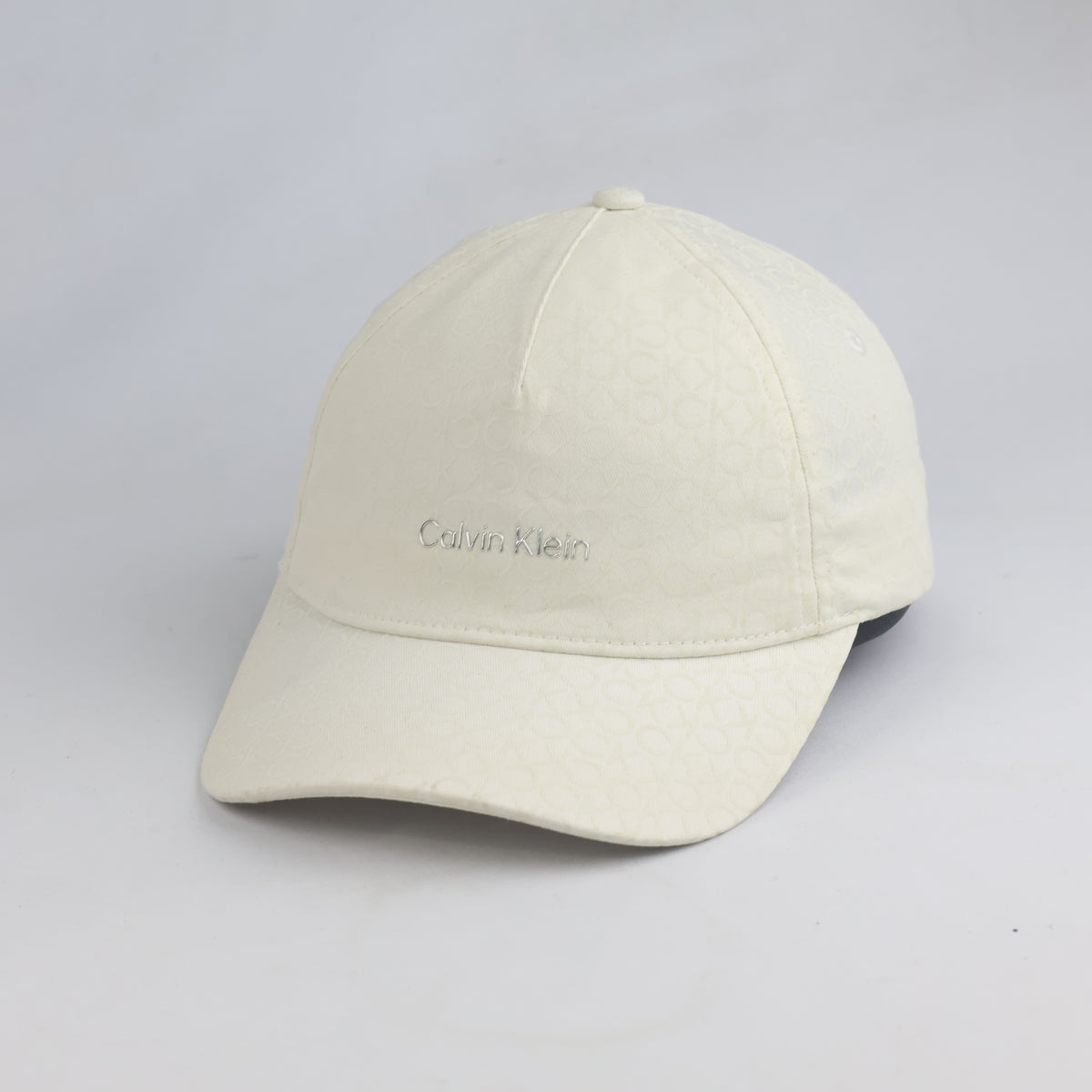Thrifted Calvin Klein Off-White CK Logo Cap (56-57cm) | 10611