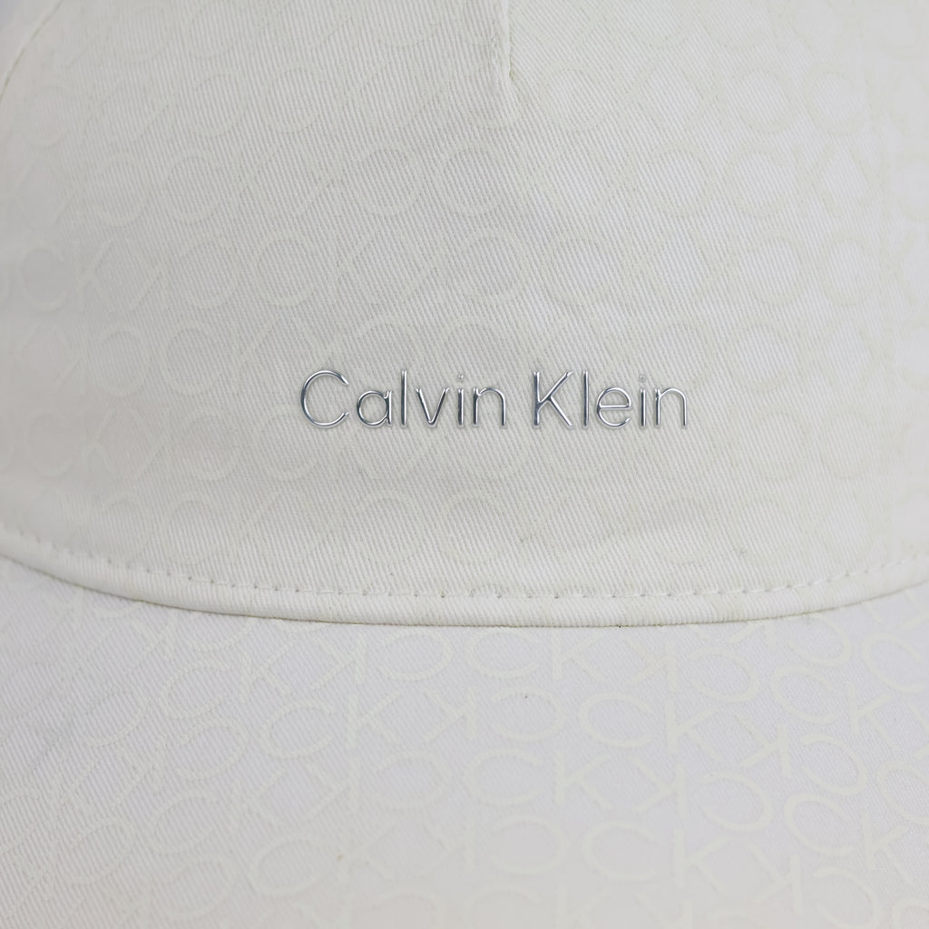 Thrifted Calvin Klein Off-White CK Logo Cap (56-57cm) | 10611