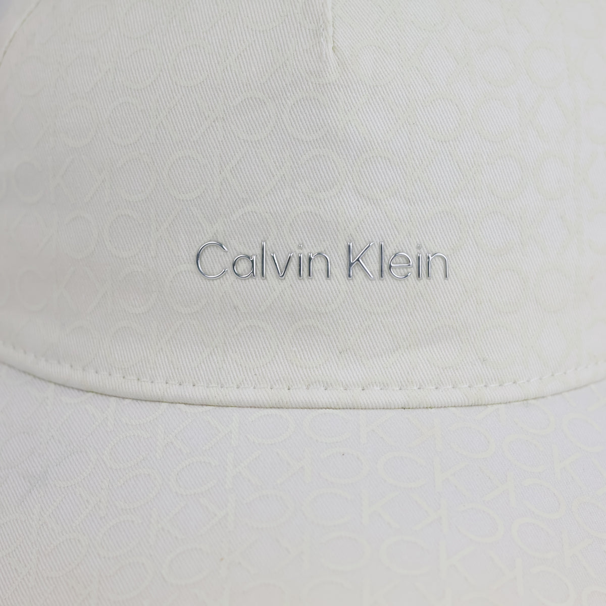 Thrifted Calvin Klein Off-White CK Logo Cap (56-57cm) | 10611