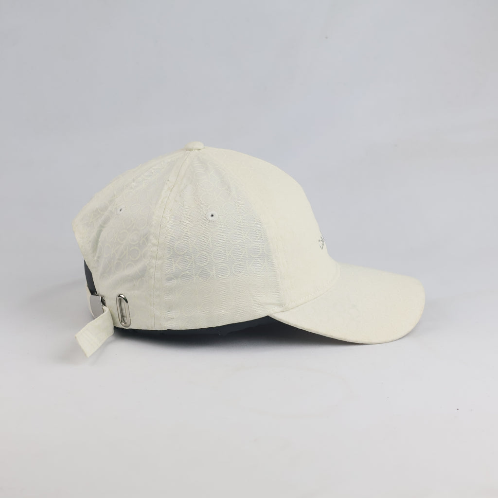 Thrifted Calvin Klein Off-White CK Logo Cap (56-57cm) | 10611