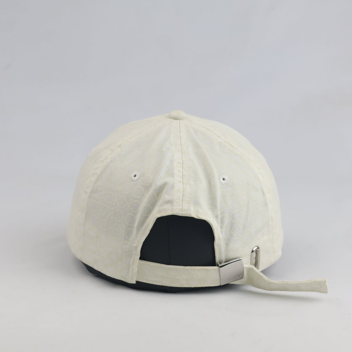Thrifted Calvin Klein Off-White CK Logo Cap (56-57cm) | 10611