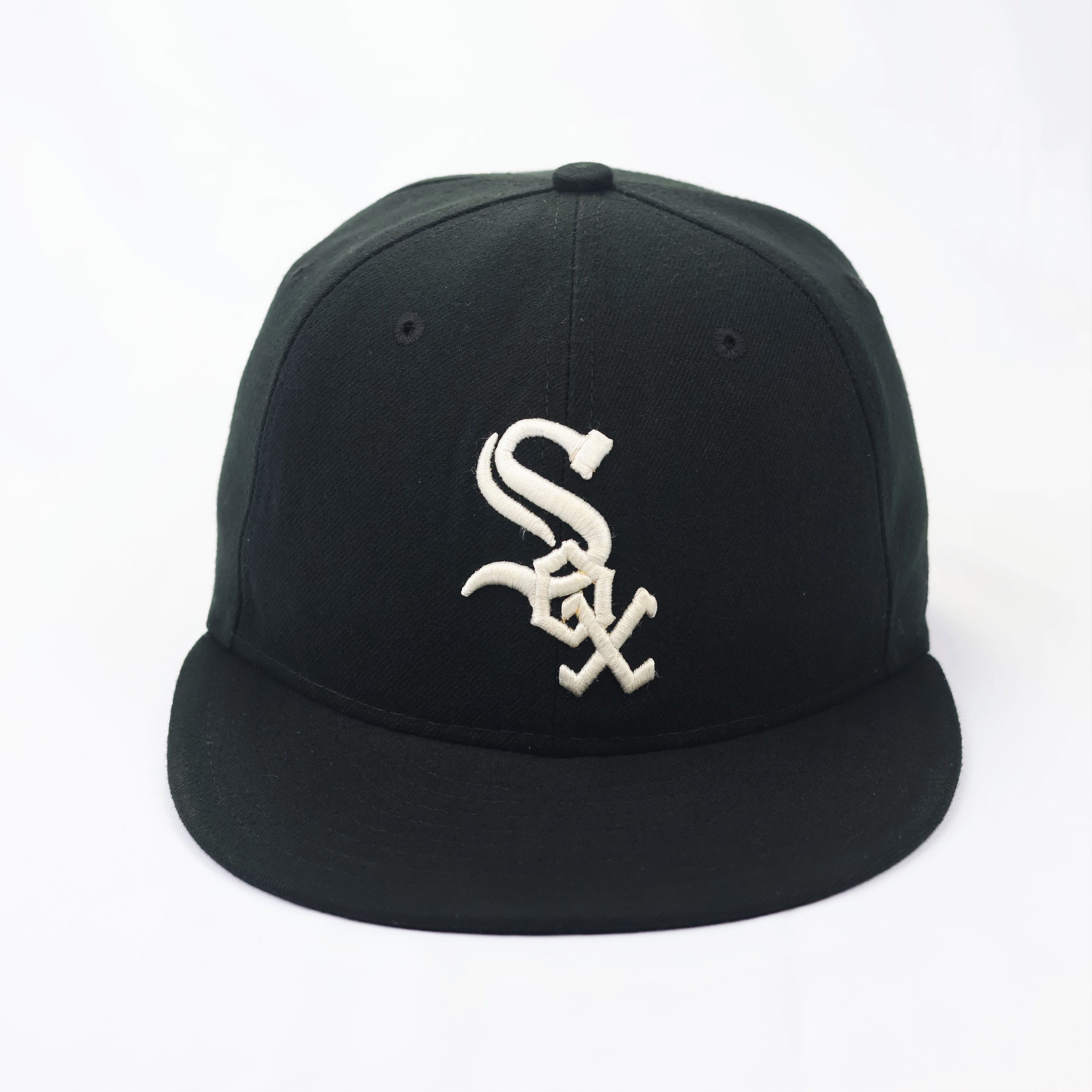 White Sox New Era Authentic Collection MLB Thrifted Performance Cap - Black/White