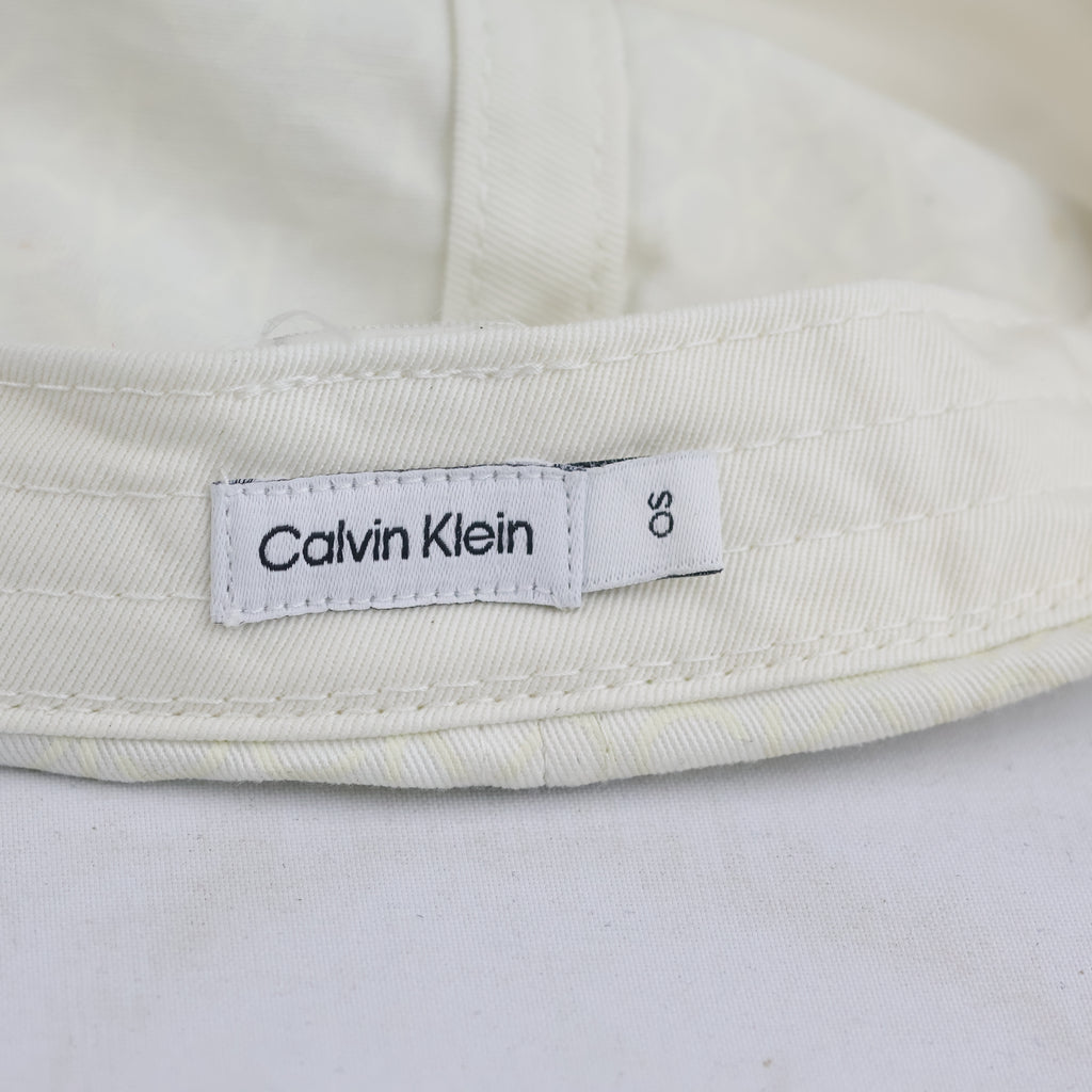 Thrifted Calvin Klein Off-White CK Logo Cap (56-57cm) | 10611