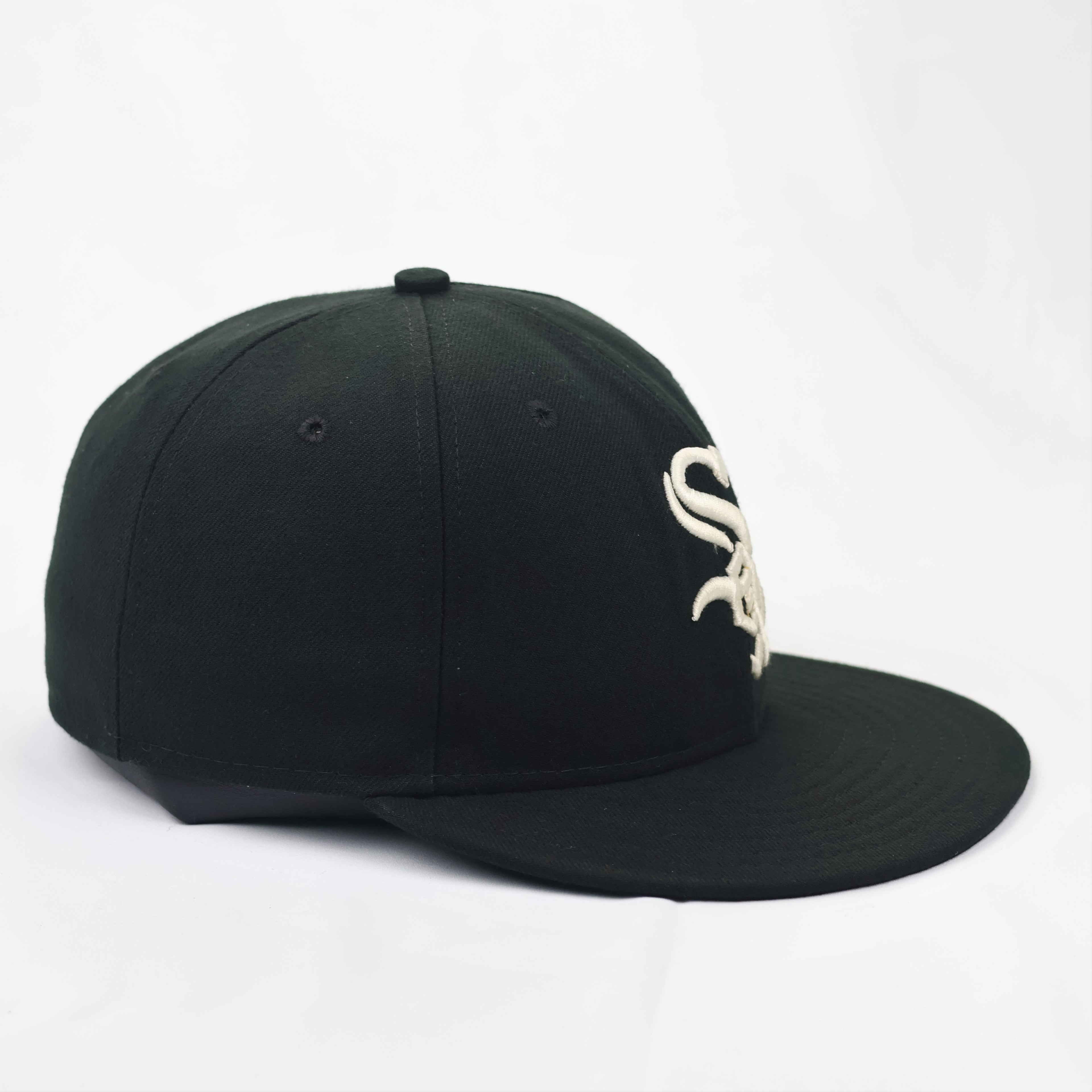 White Sox New Era Authentic Collection MLB Thrifted Performance Cap - Black/White