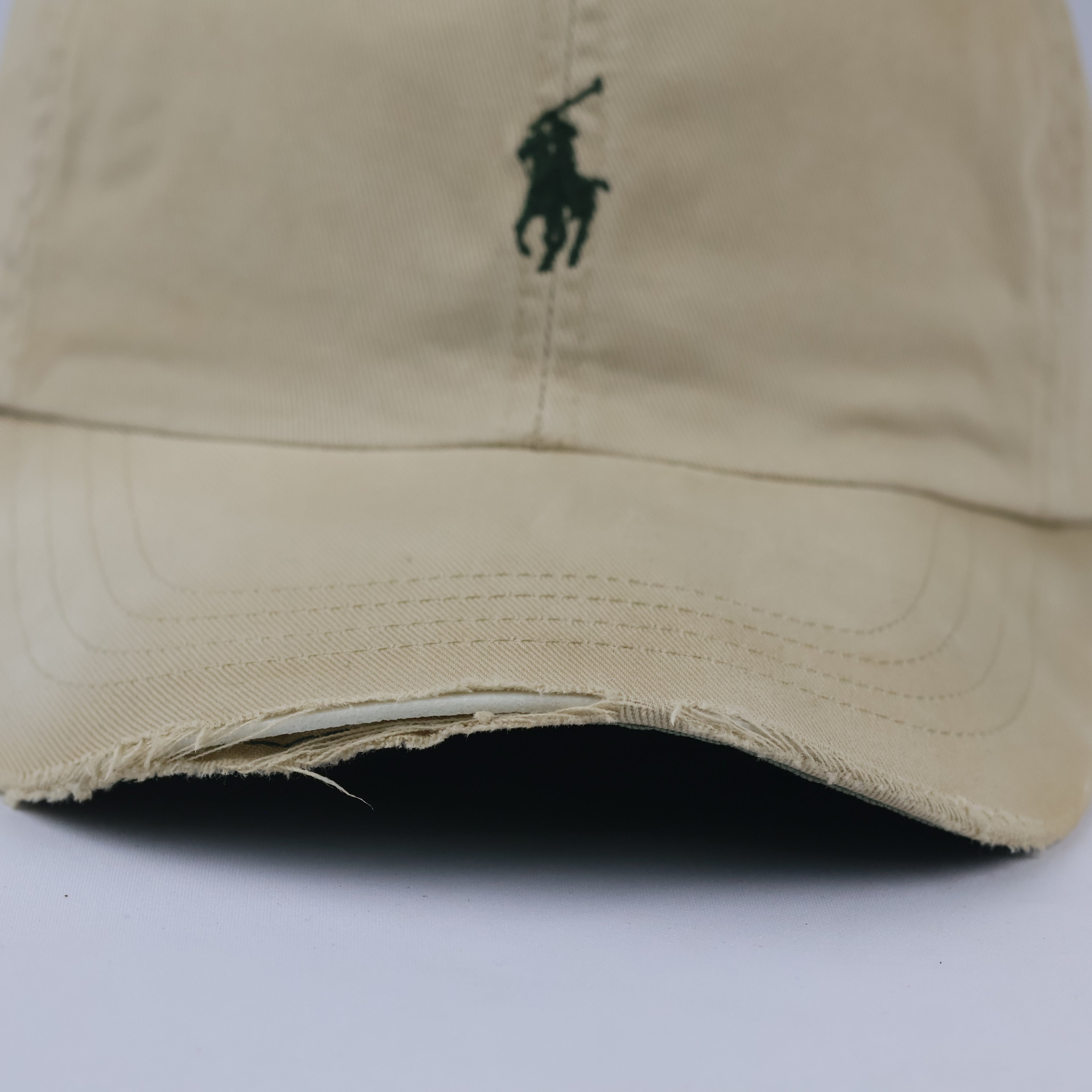 Classic Ralph Lauren Polo Baseball Cap - Khaki & Green Two-Tone Sport Hat