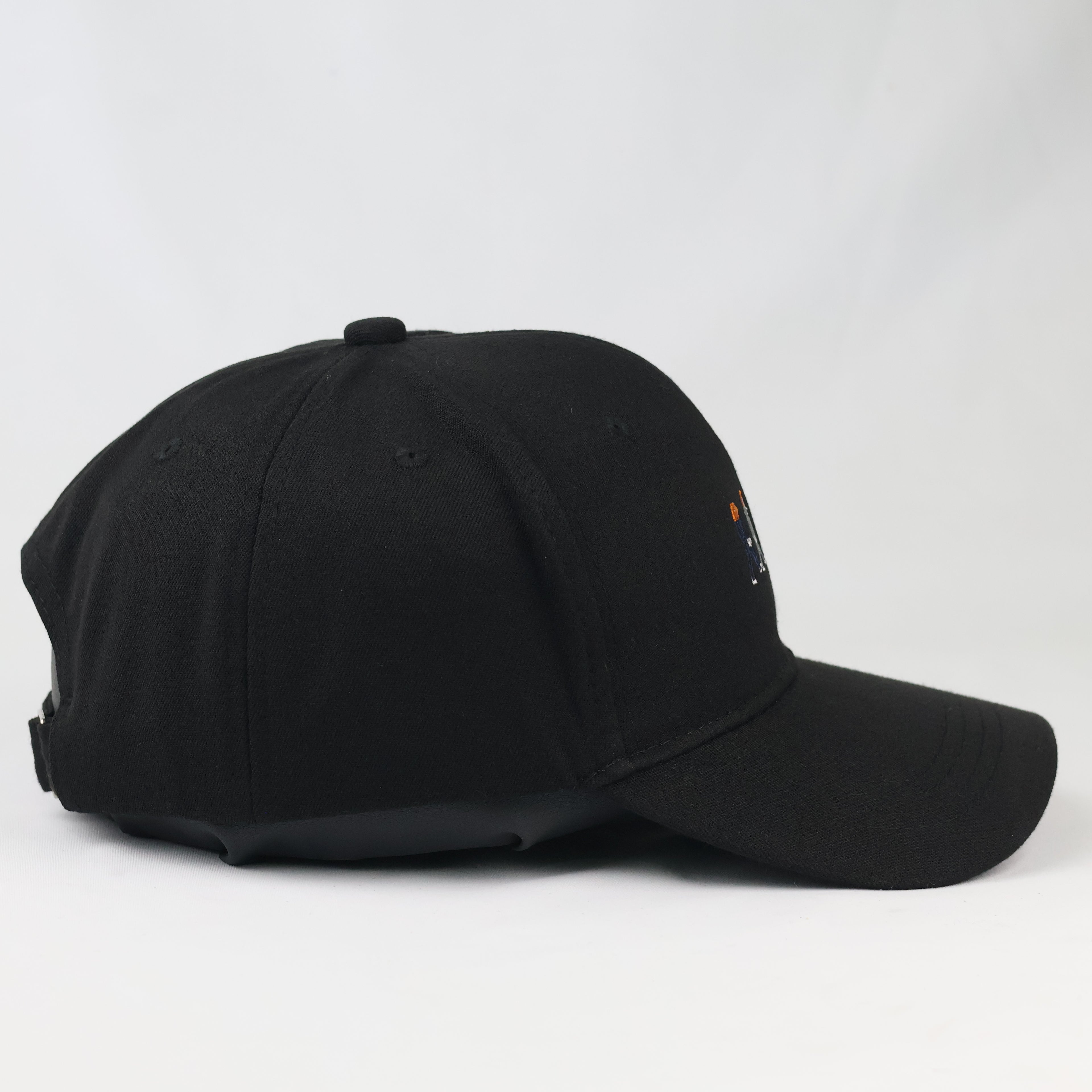 Retro Abbey Road Silhouette Baseball Cap - Black Embroidered Band Hat