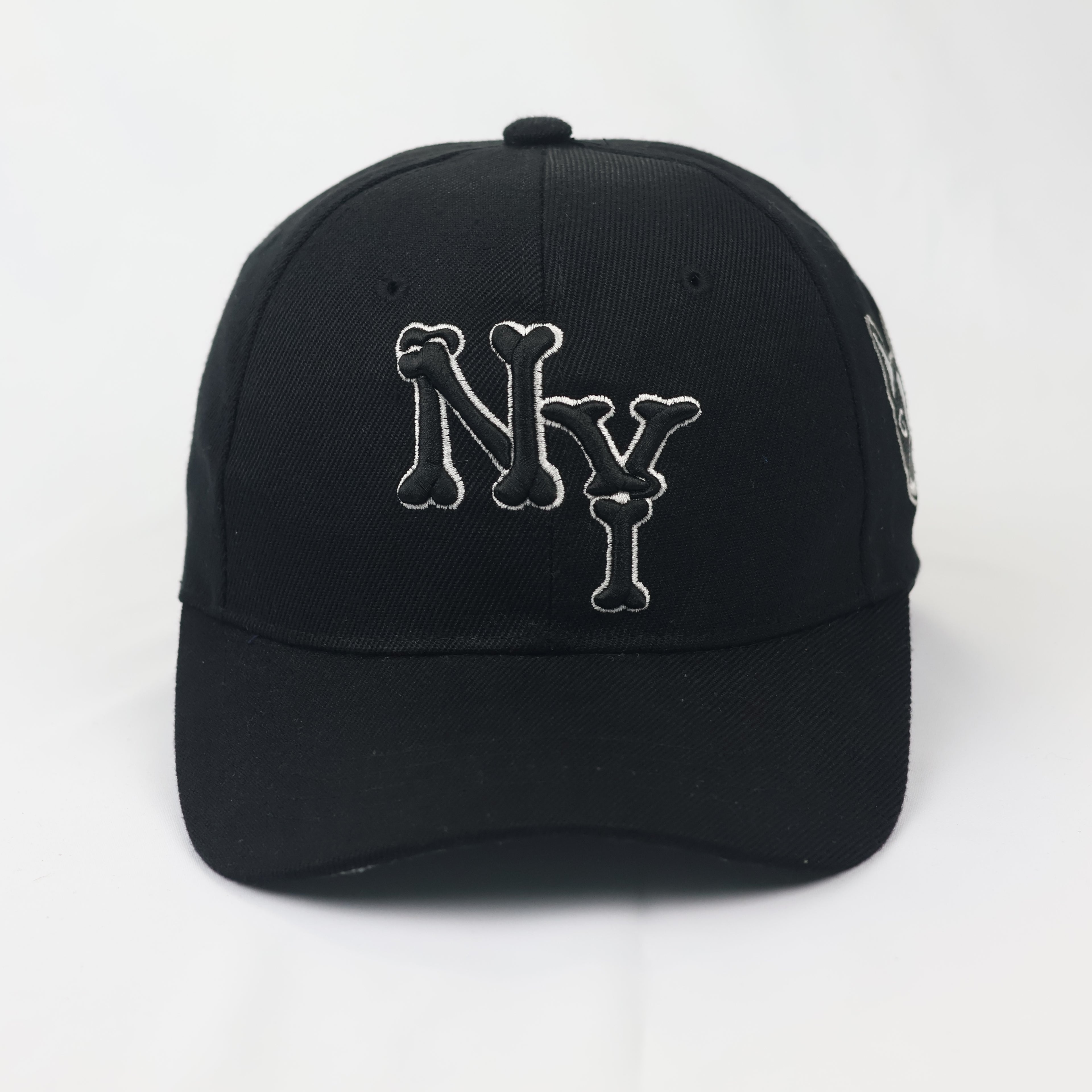 Duke Korean NY Bone Logo Baseball Hat – Boston Terrier Patch (Black)