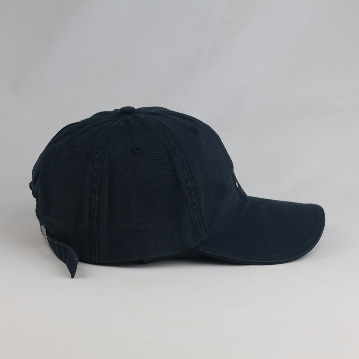 Thrifted Tommy Hilfiger Embroidered Flag Logo Baseball Cap - Navy (58-59cm) | 10618