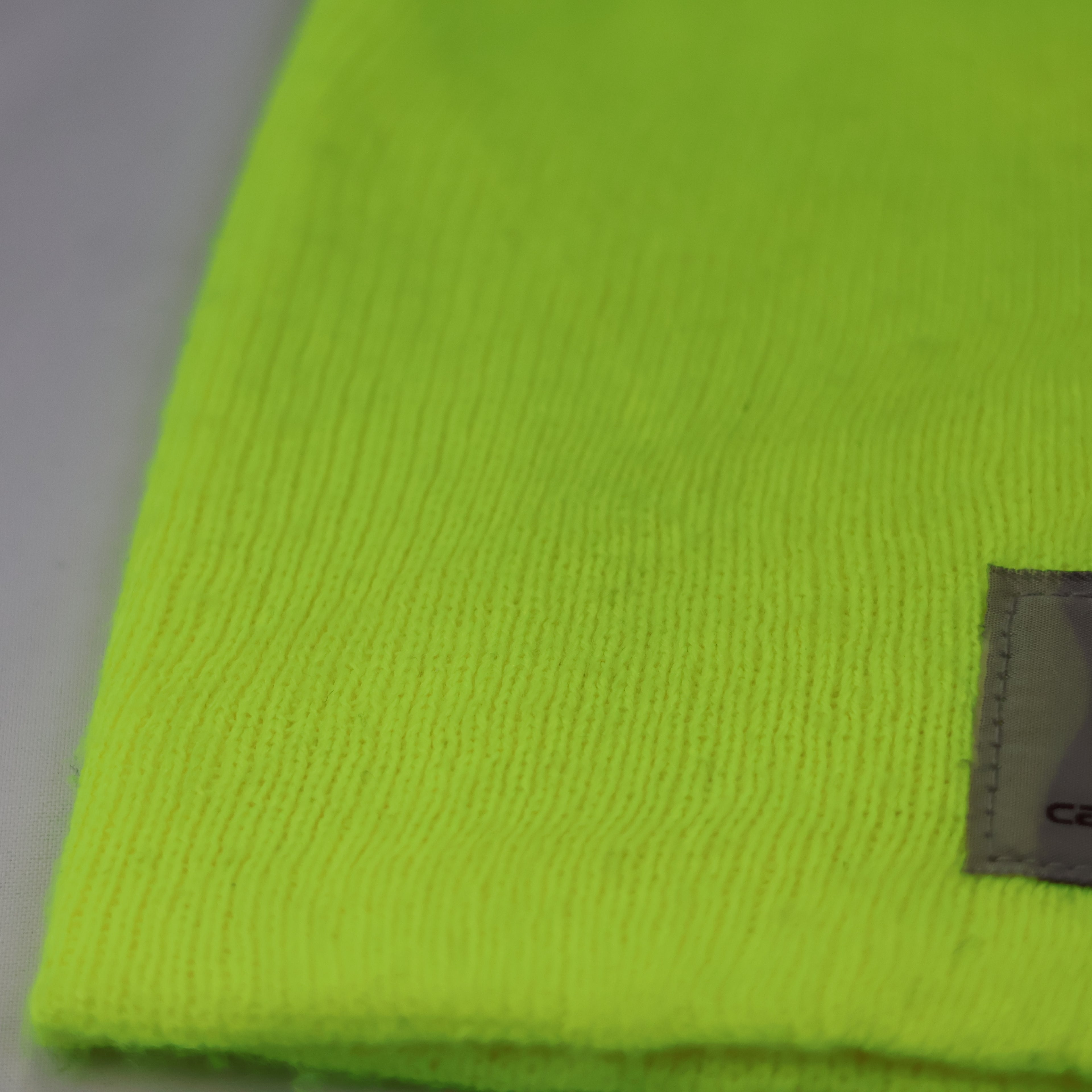 Carhartt High-Vis Neon Green Beanie | Safety Yellow Workwear Hat | Streetwear