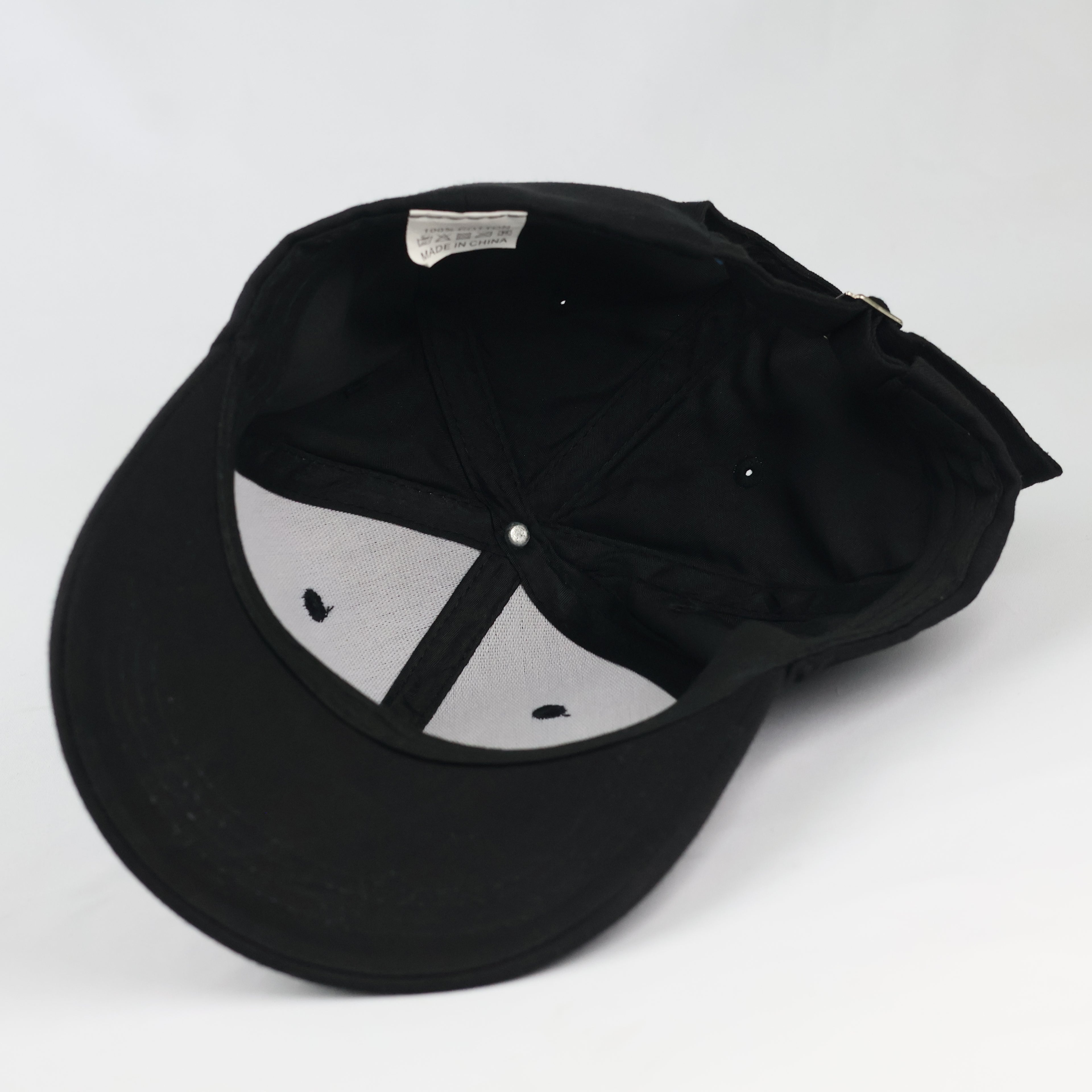 Retro Abbey Road Silhouette Baseball Cap - Black Embroidered Band Hat