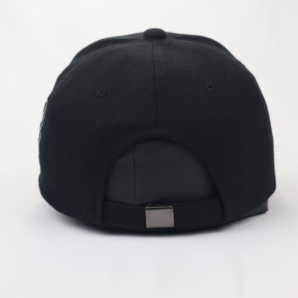 Duke Korean NY Bone Logo Baseball Hat – Boston Terrier Patch (Black)