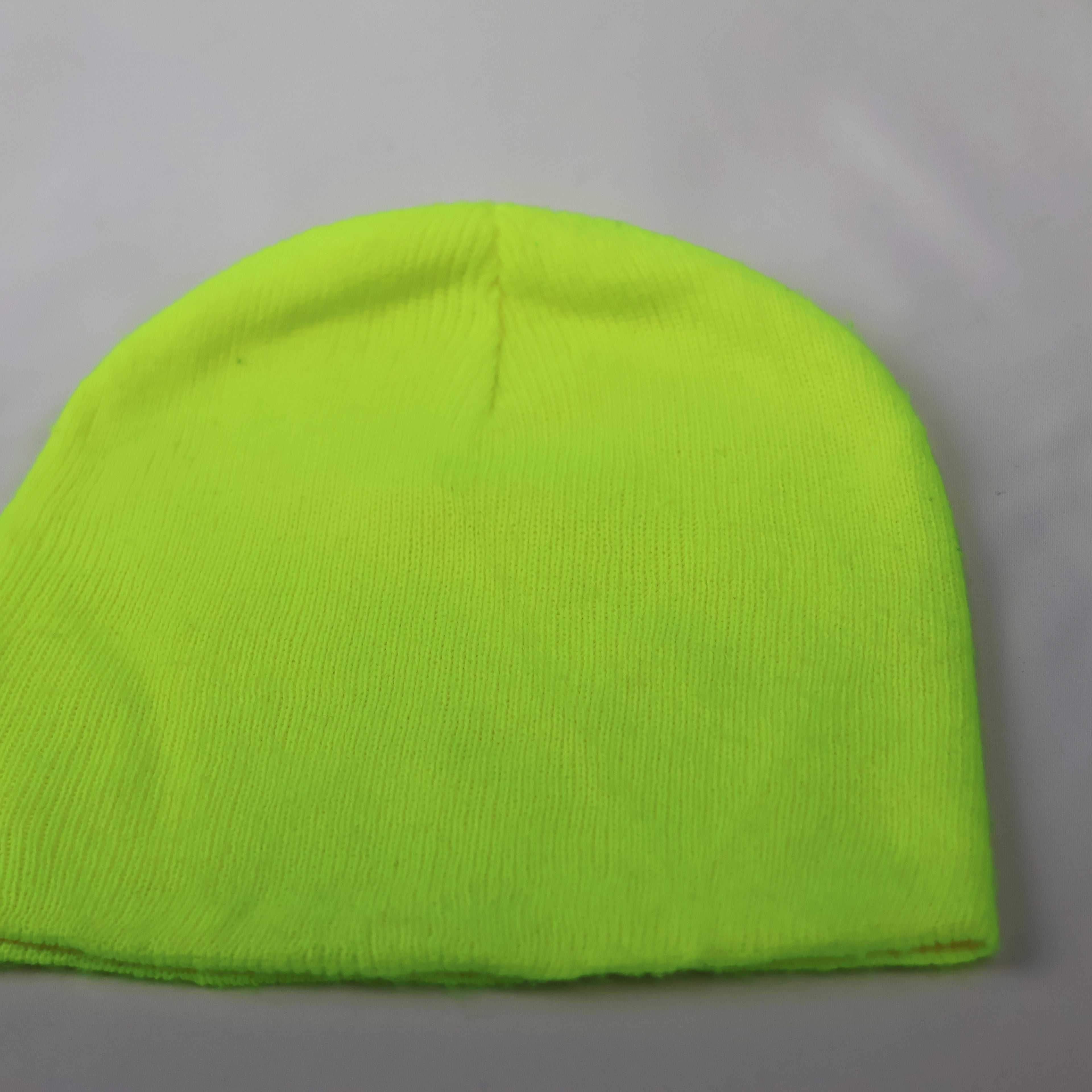 Carhartt High-Vis Neon Green Beanie | Safety Yellow Workwear Hat | Streetwear