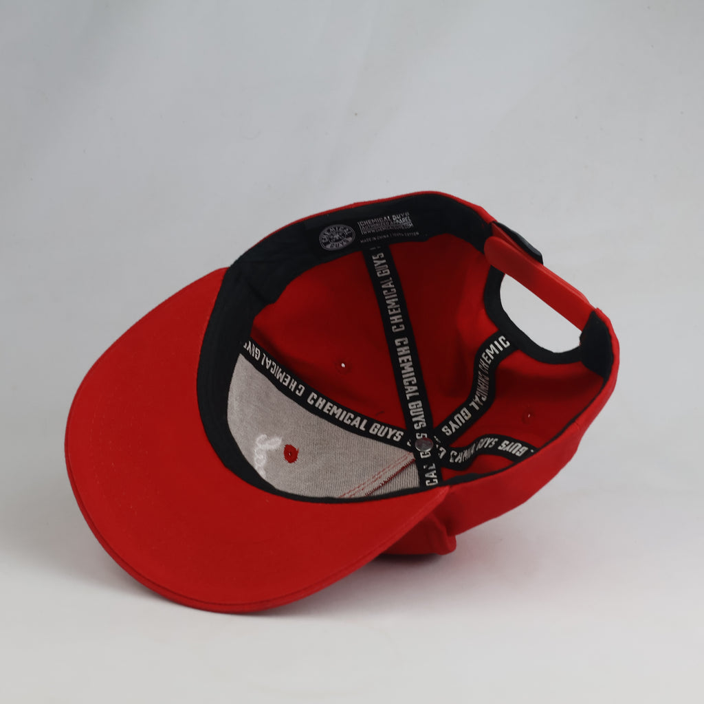 Thrifted Chemical Guys Red Embroidered Snapback Cap (58-60cm) | 10640