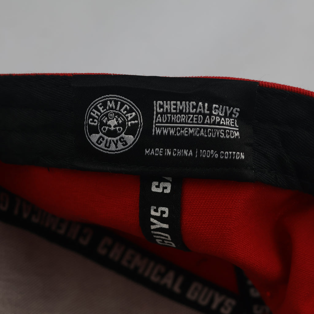 Thrifted Chemical Guys Red Embroidered Snapback Cap (58-60cm) | 10640